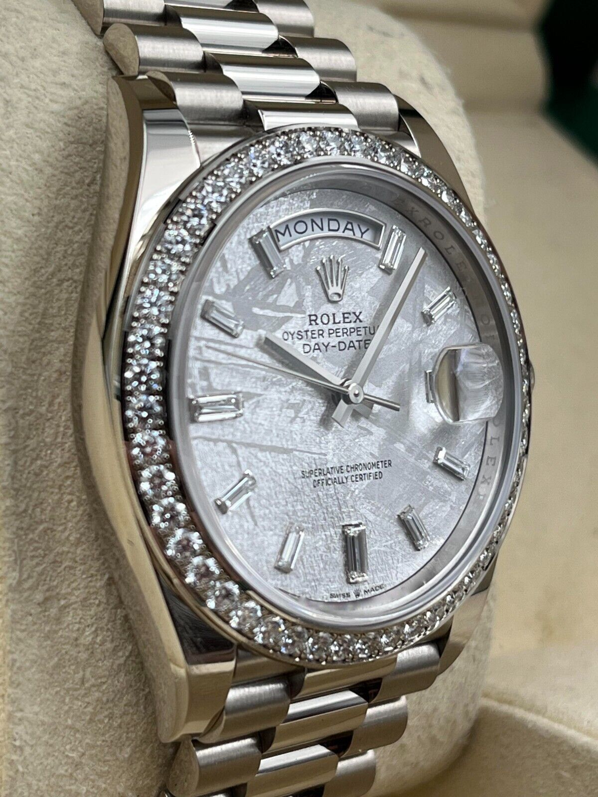 RLX  Day-Date 40mm 228349RBR-0040 Meteorite Dial President Bracelet