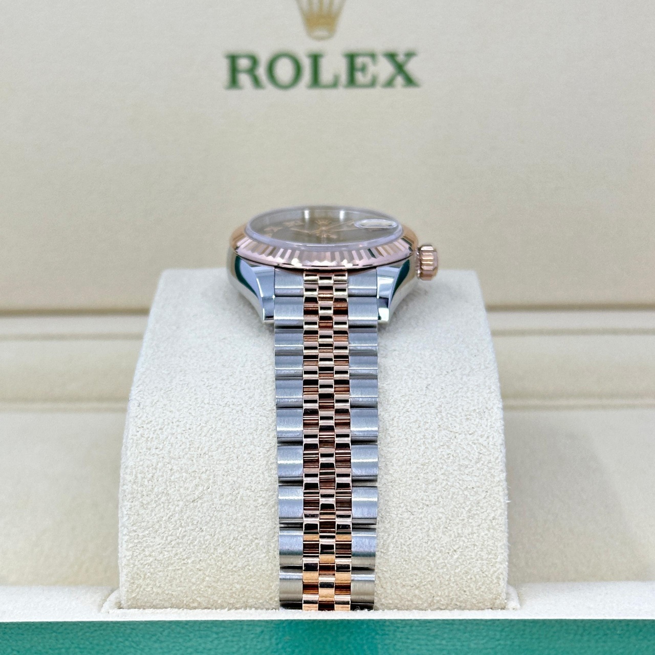 RLX Lady-Datejust 28mm 279171 Chocolate Roman Oyster Stainless Steel and Rose Gold