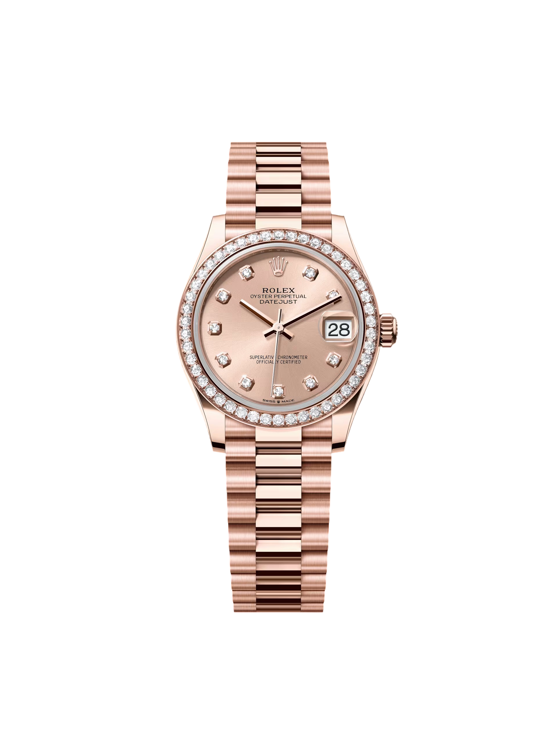 RLX Datejust m278285RBR-0025 Rosé Dial 31mm