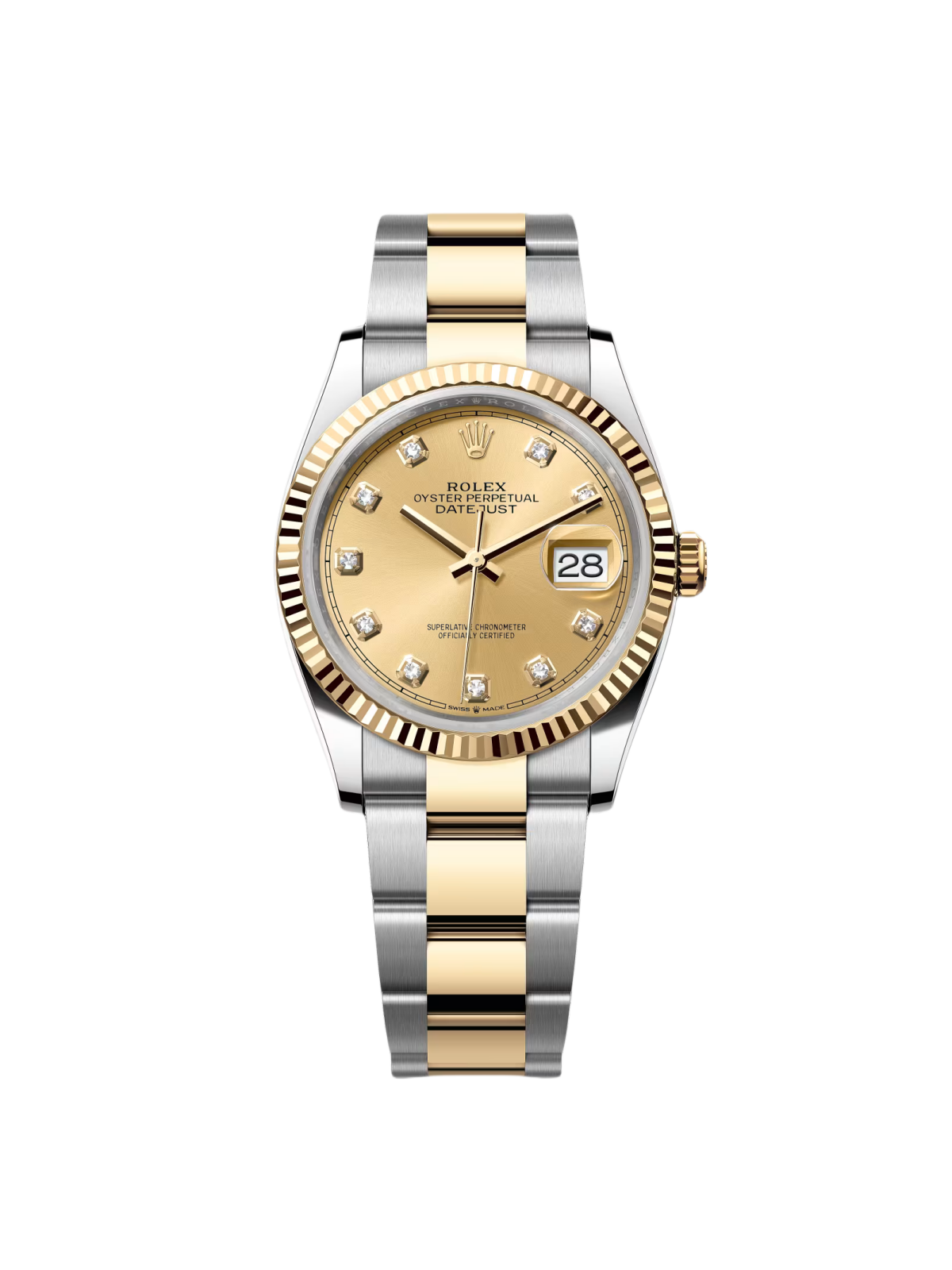 RLX  Datejust 36mm 126233 Champagne Dial Jubilee Bracelet Watch