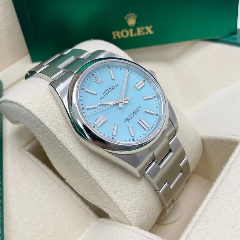 RLX 124300 Oyster Perpetual 41mm Oyster Perpetual Turquoise Index Dial