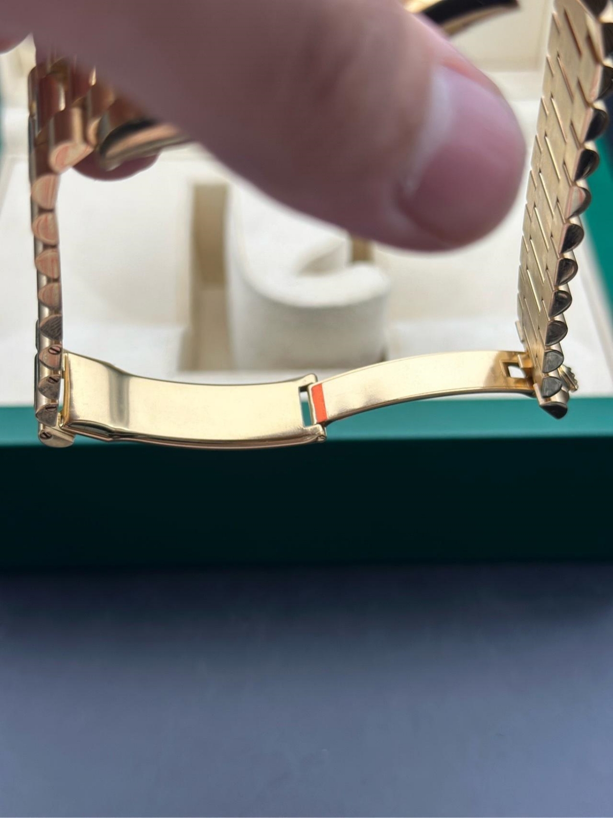 RLX Day-Date 40mm Champagne Dial and Diamond Bezel Yellow Gold President Bracelet  228348RBR-0003