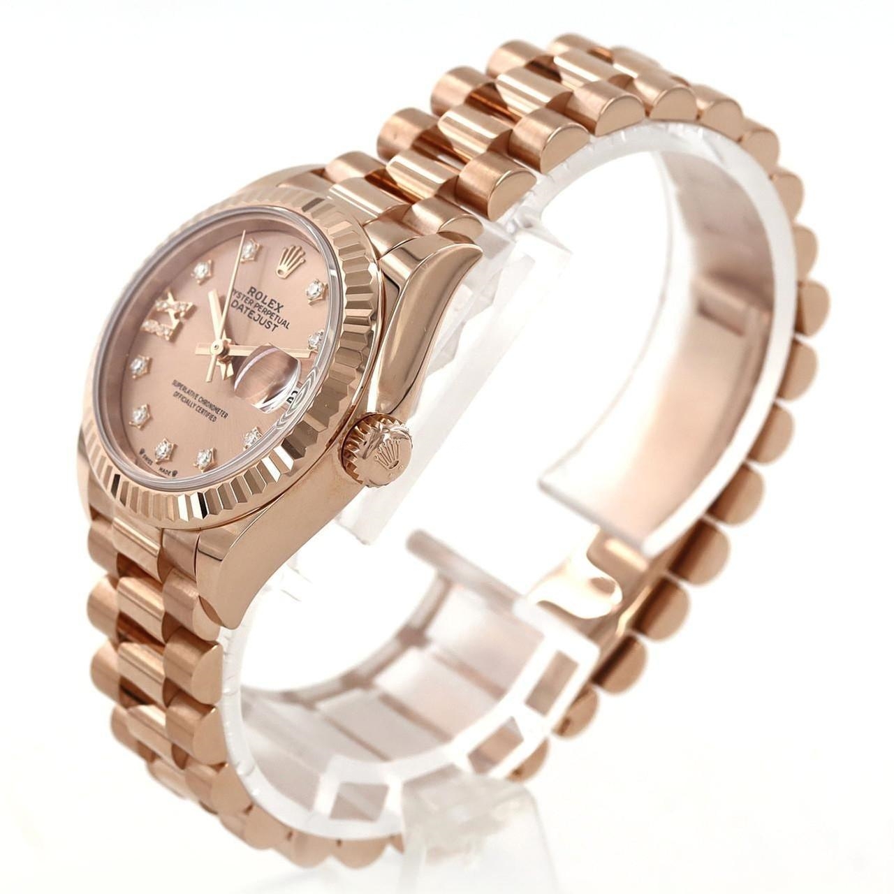 RLX Lady-Datejust 28mm 279175 Rose Dial President Everose Gold