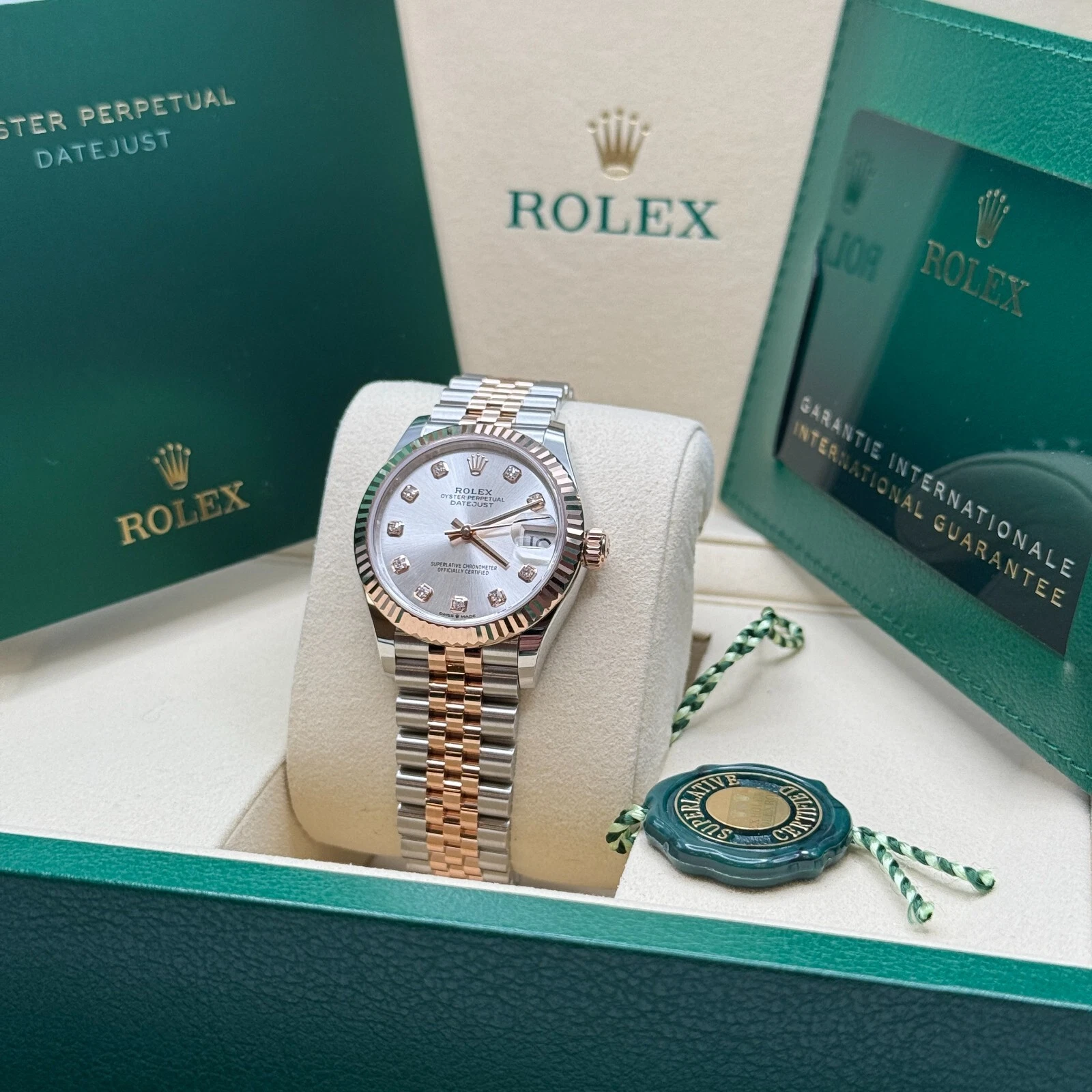 RLX Datejust m278271-0015/0016 Silver 31mm Dial Oyster Bracelet Watch