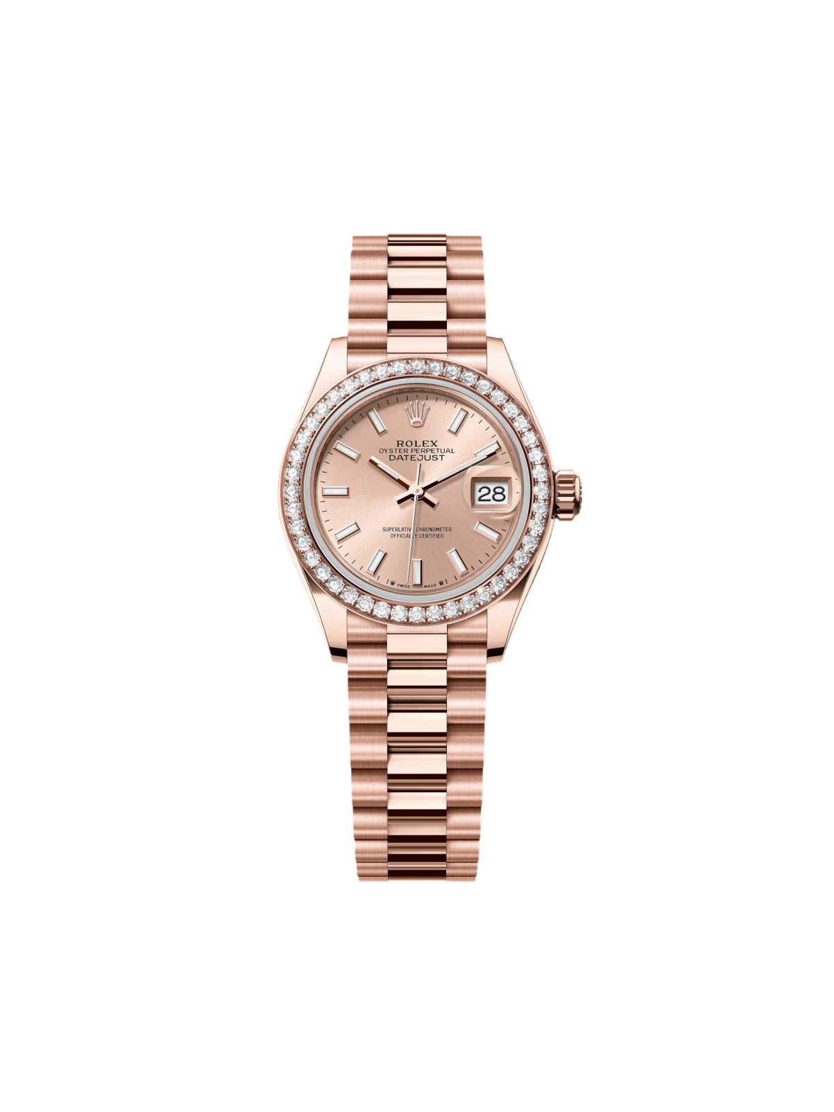 RLX  Lady-Datejust 28mm 279135RBR Rose Dial Jubilee Bracelet