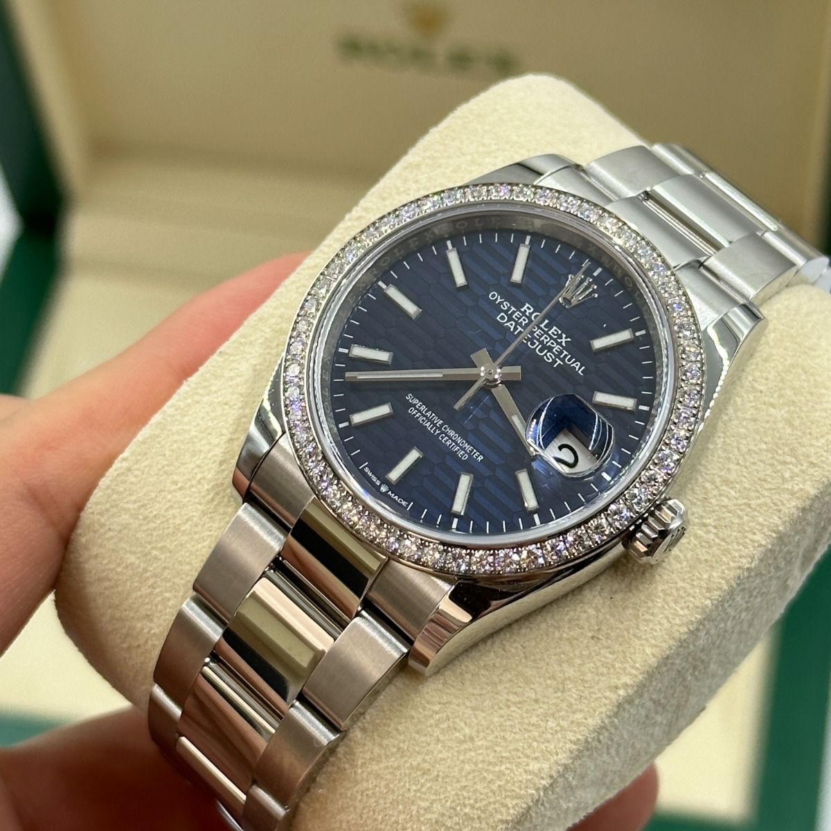 RLX  Datejust 36mm 126284 Blue Dial Jubilee Bracelet
