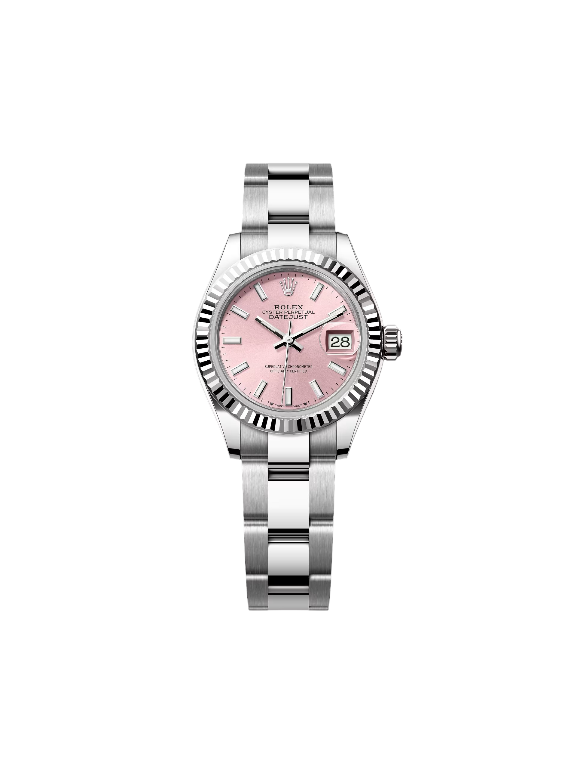RLX Lady-Datejust 28mm 279174 Pink Dial Oyster Bracelet