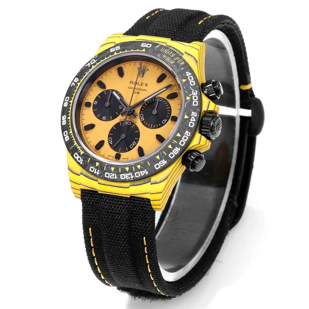 Rolex Cosmograph Daytona DIW Carbon Yellow “BUMBLEBEE” 40mm Replica 1:1 – Top Quality Version