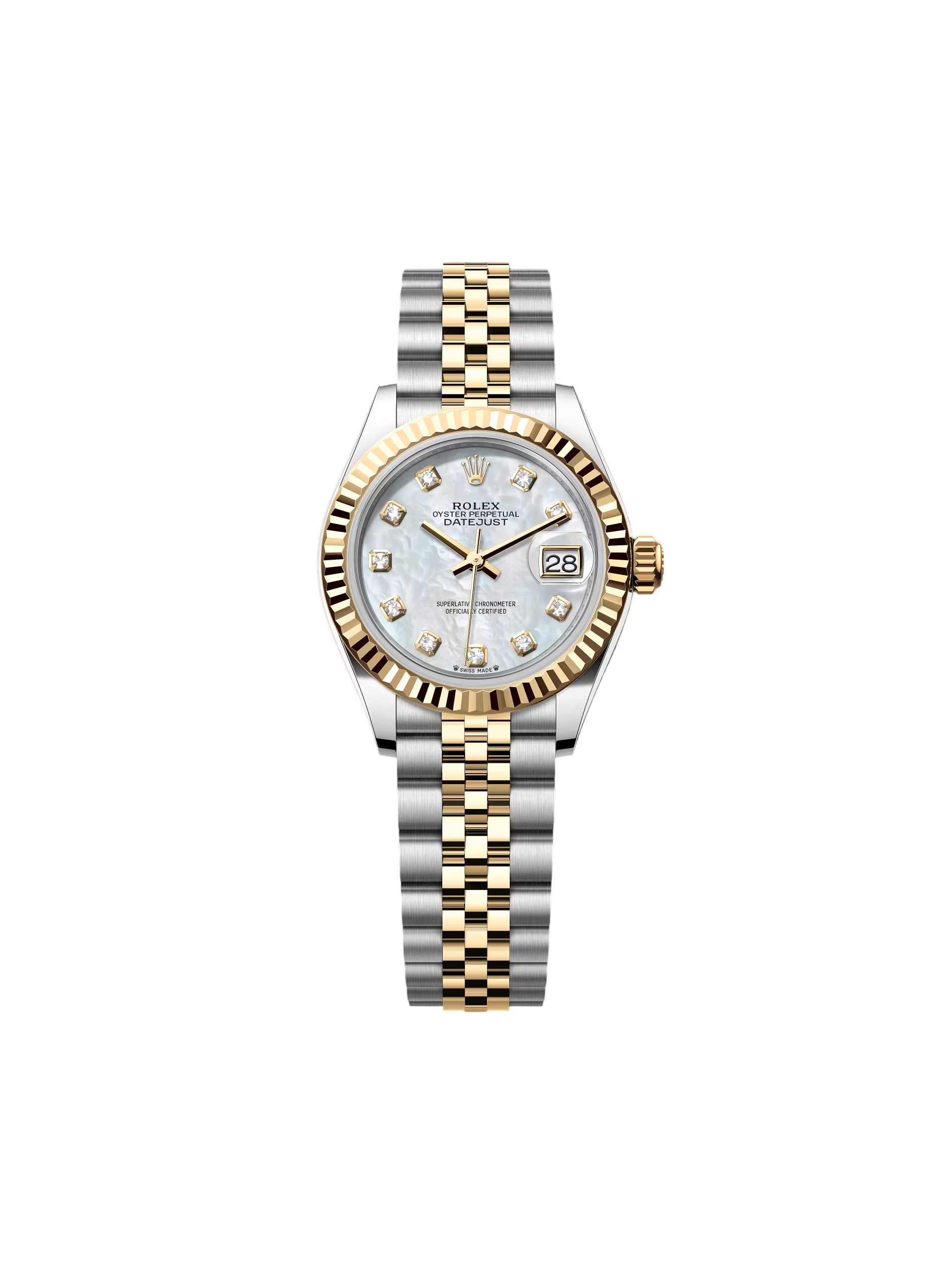 RLX Lady-Datejust 28mm 279173 Mother of Pearl Diamond Dial Oyster Bracelet