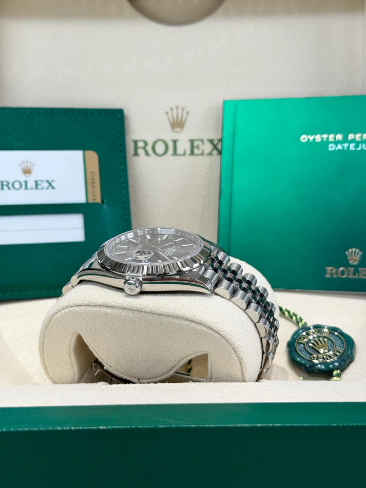 RLX  Datejust 41mm 126334 Dark Rhodium Index Jubilee Stainless Steel
