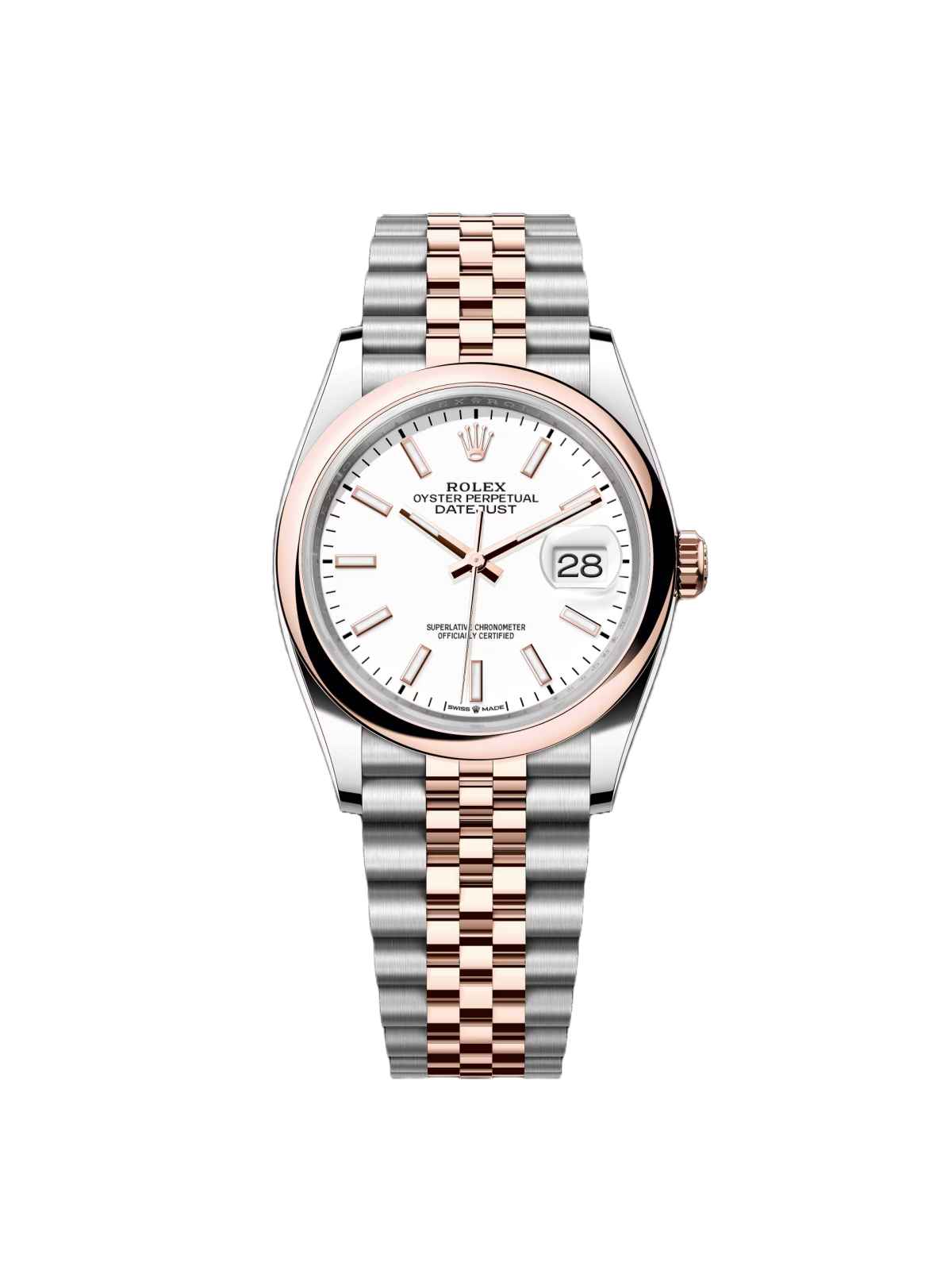 RLX  Datejust 36mm 126201 White Dial Jubilee Bracelet Watch