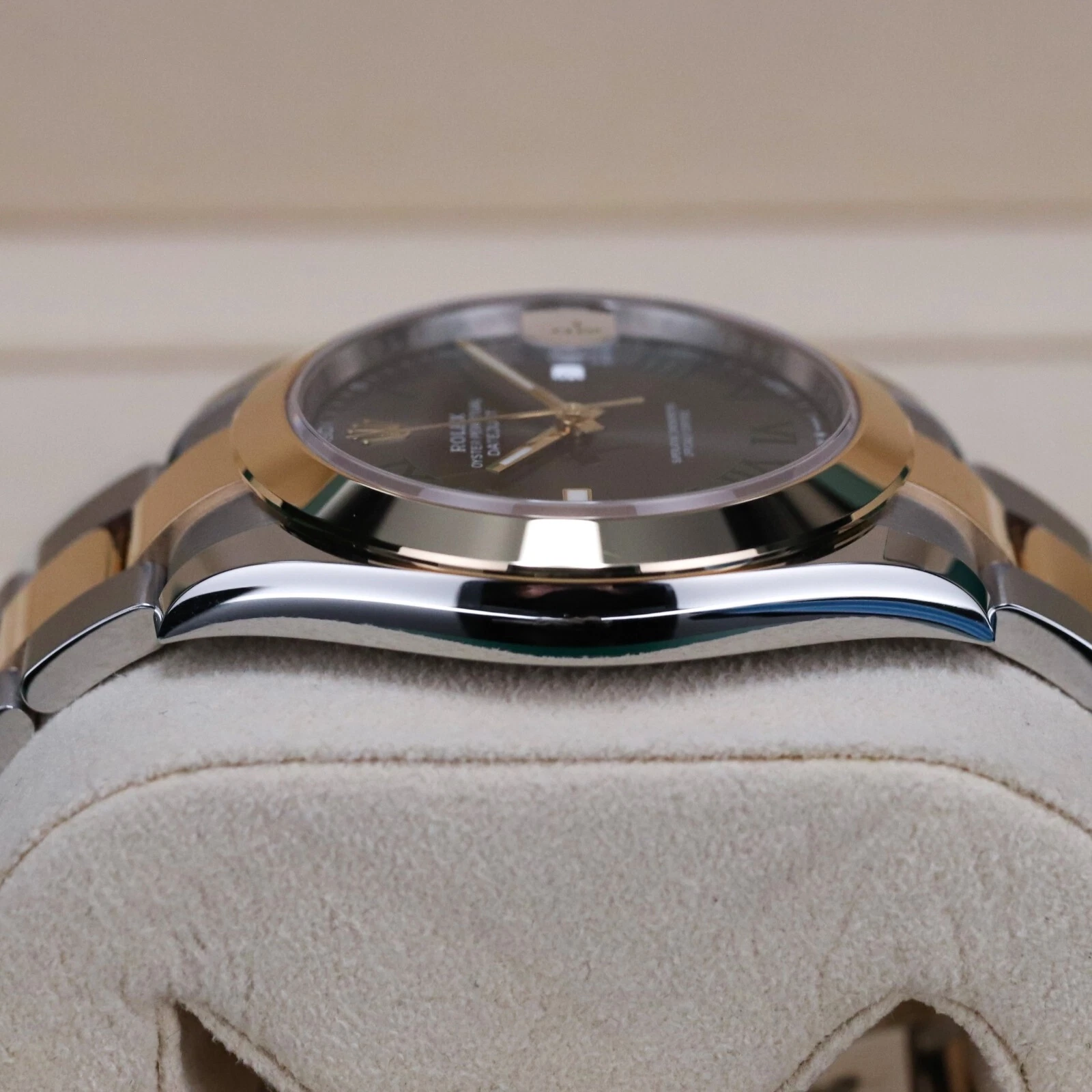 RLX Datejust 41mm 126303 Slate Roman Oyster Steel and Yellow Gold Mens Watch