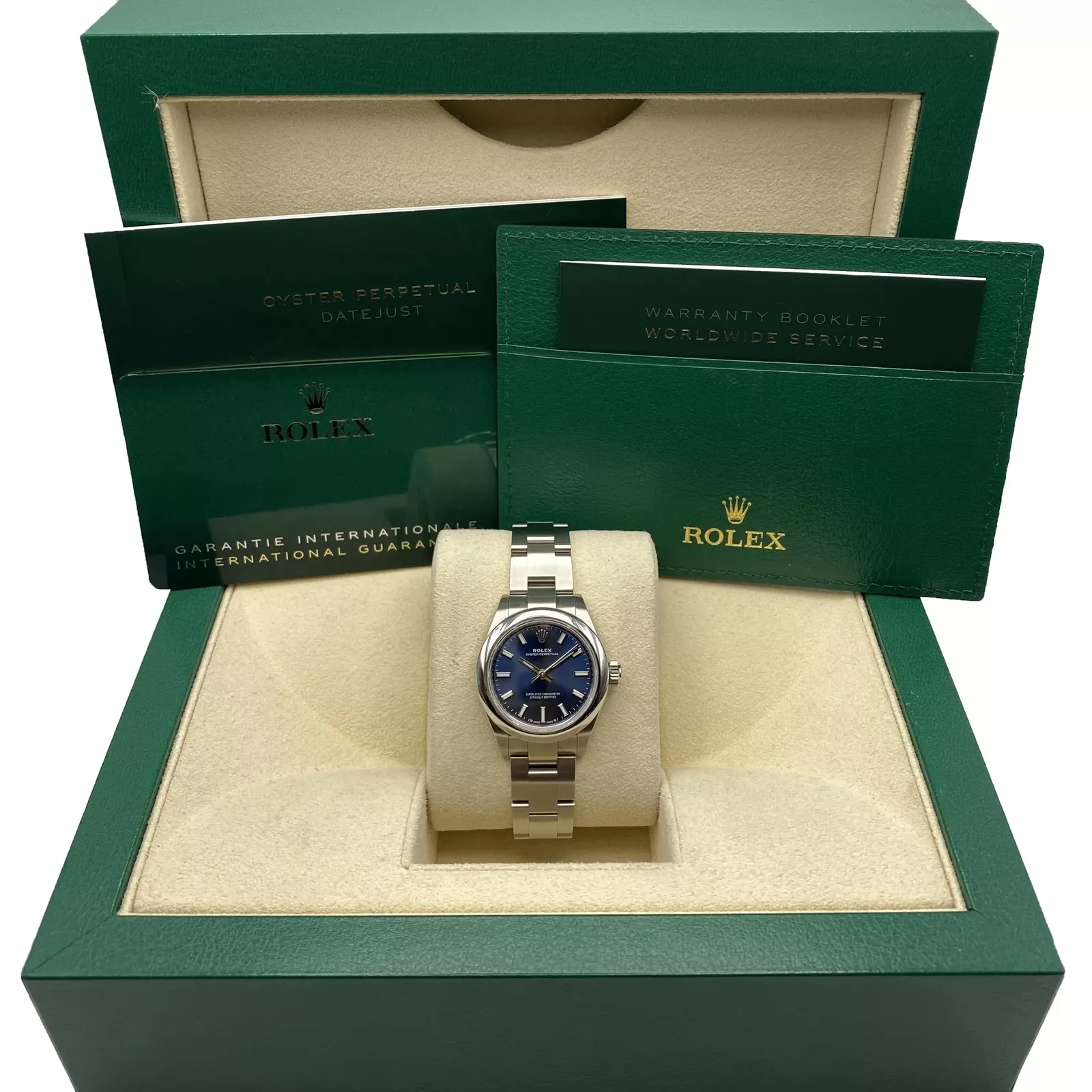 RLX Oyster Perpetual 31mm 277200-0017 Blue Dial Oyster Bracelet Watch