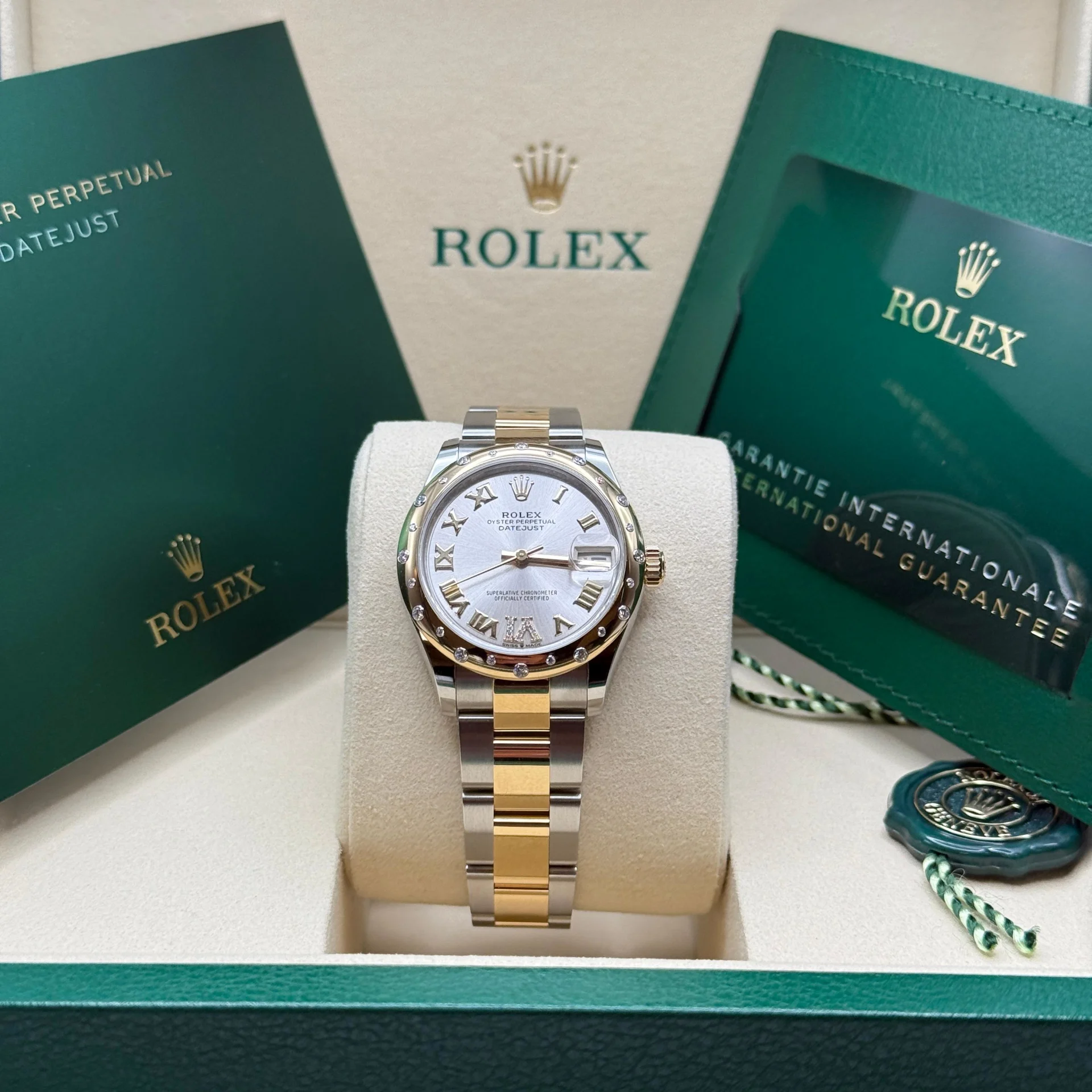 RLX Datejust m278343-0003/0004 Silver Dial Yellow Rolesor Oyster Watch