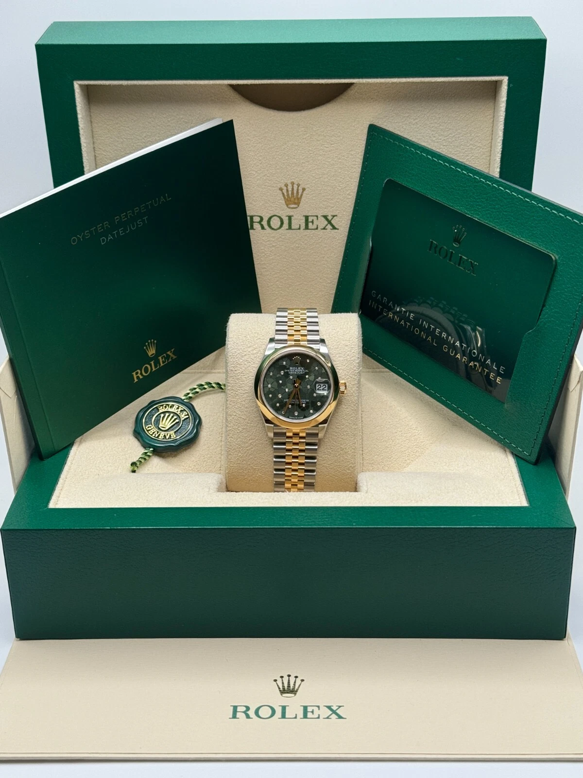 RLX Datejust m278243-0031/0032 31mm Green Dial watch