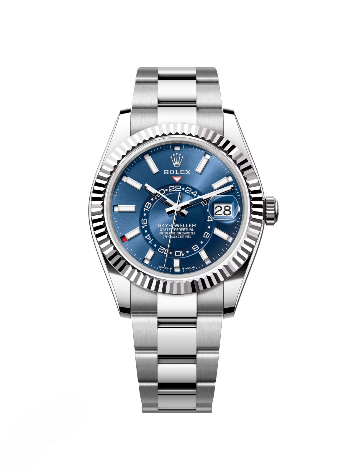 RLX  Sky-Dweller 42mm Stainless Steel Blue Dial Oyster - 336934