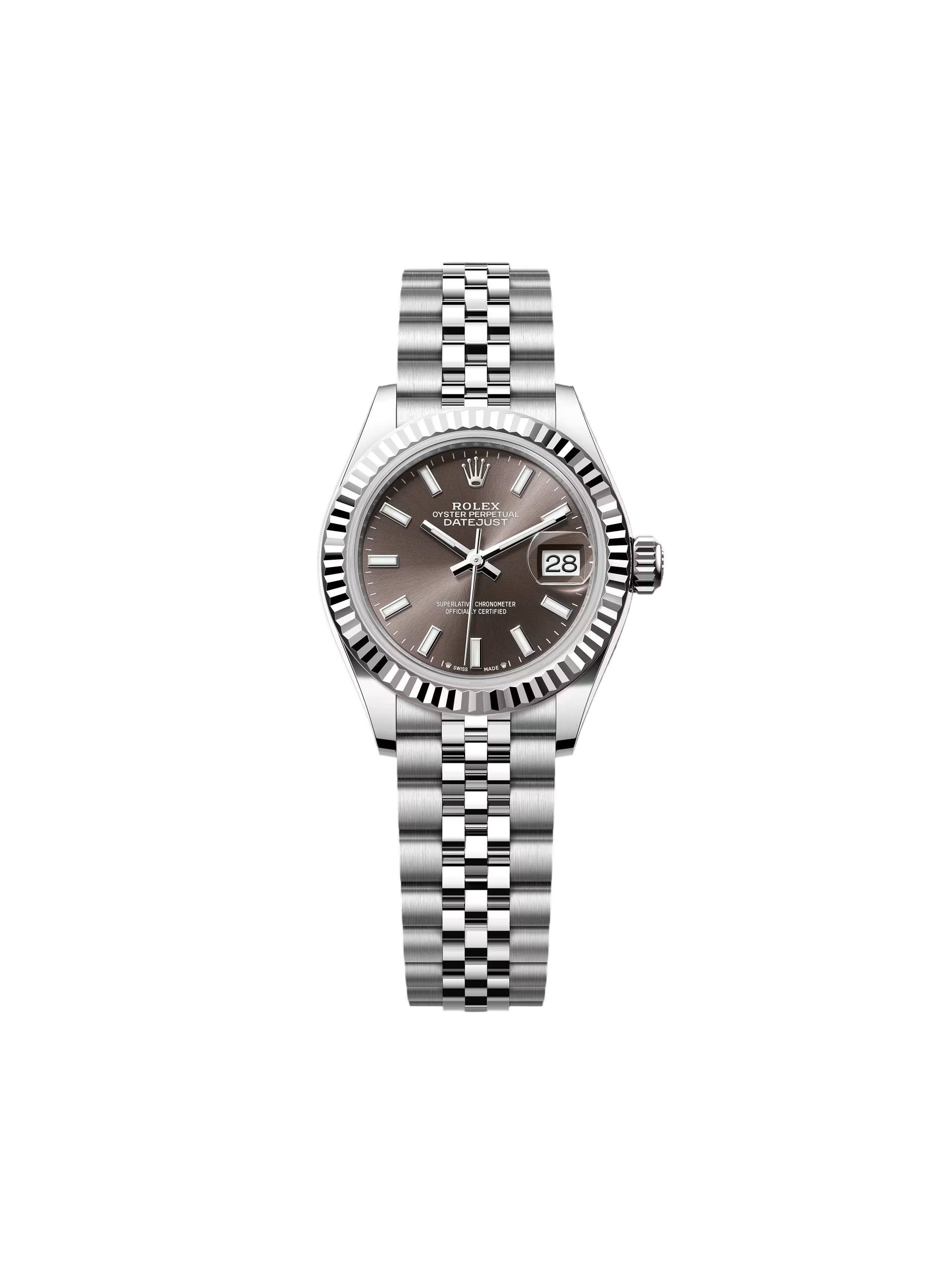 RLX Lady-Datejust 28mm 279174 Dark Grey Dial Oyster Bracelet