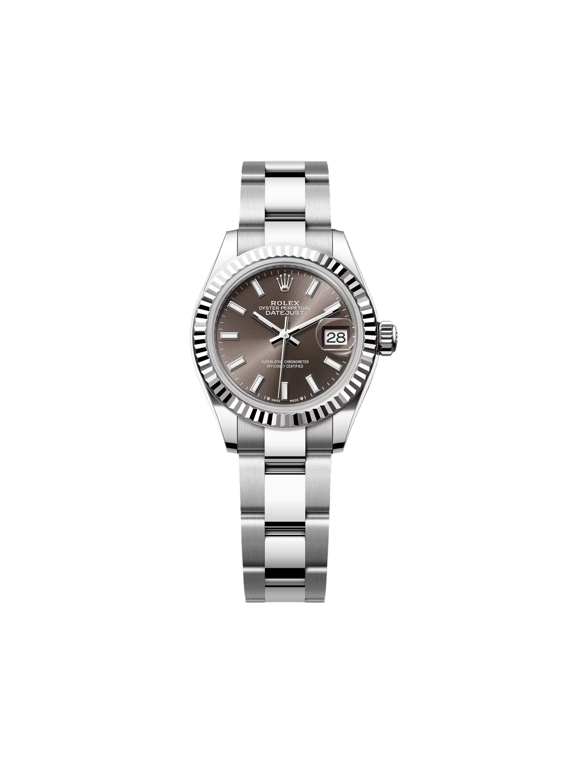 RLX Lady-Datejust 28mm 279174 Dark Grey Dial Oyster Bracelet