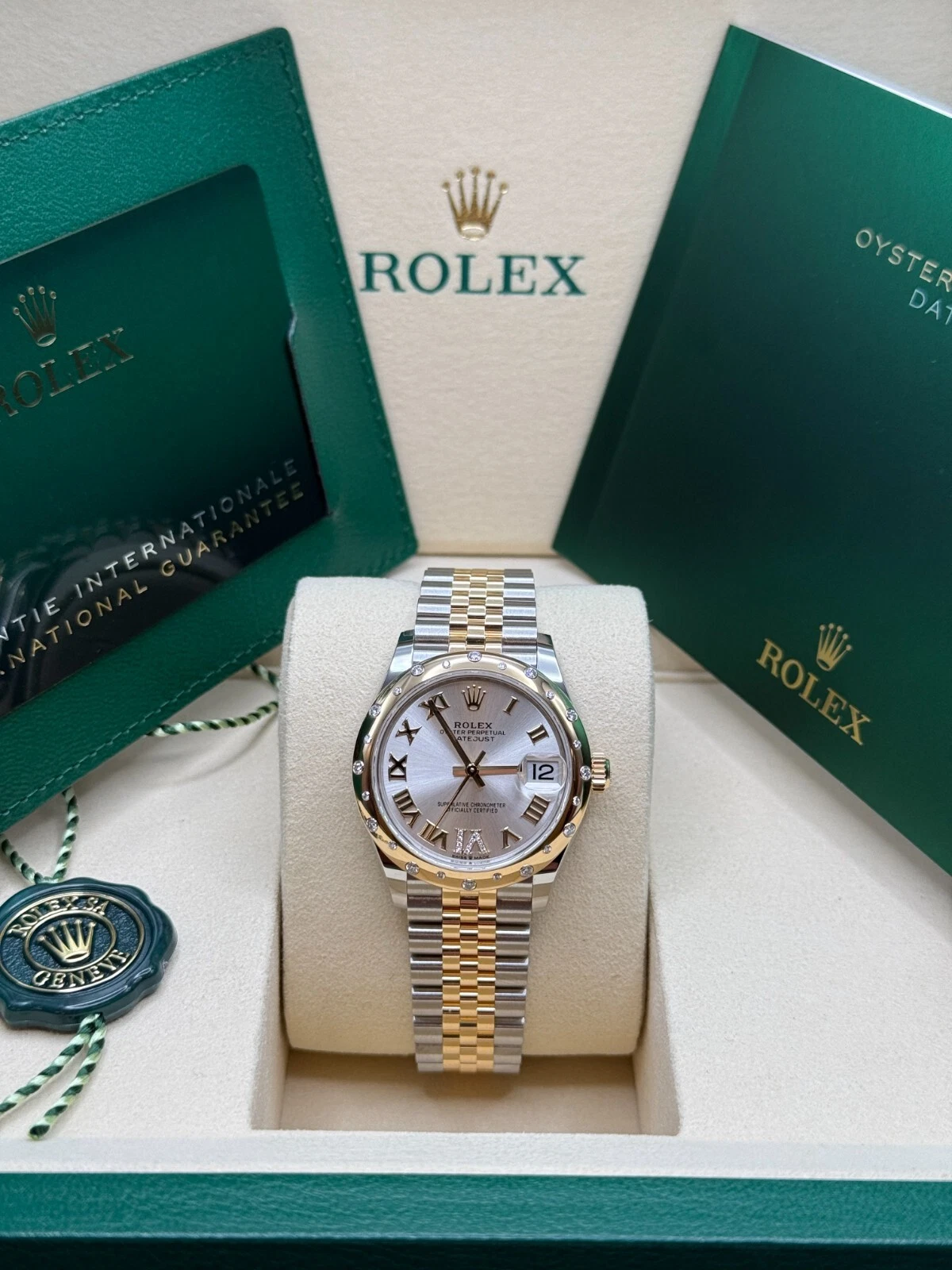 RLX Datejust m278343-0003/0004 Silver Dial Yellow Rolesor Oyster Watch