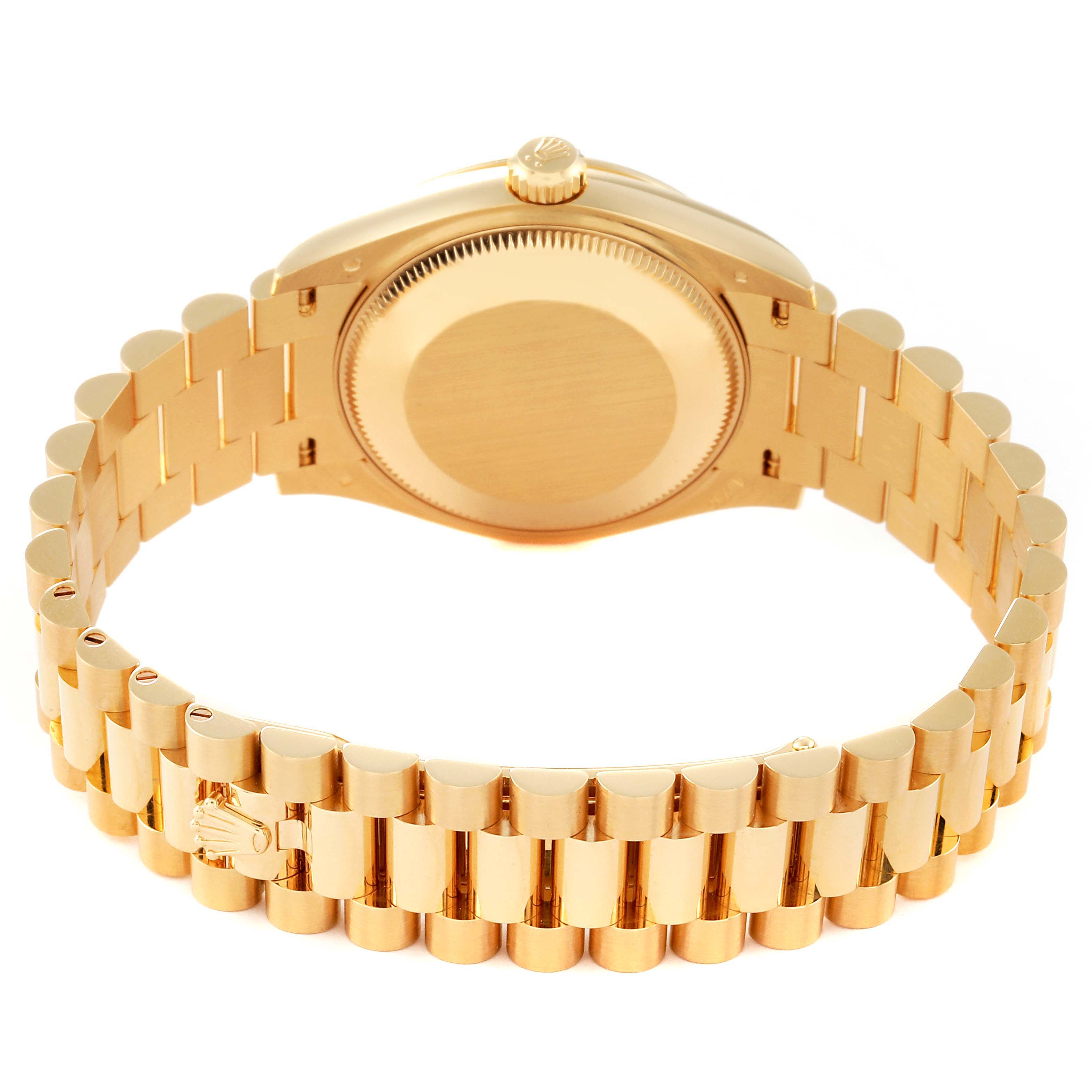 RLX Datejust m278278-0046 Olive Green Floral Motif 31mm President Bracelet Watch