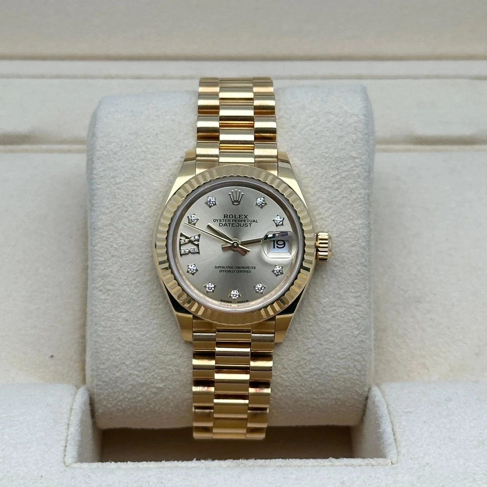 RLX Lady-Datejust 28mm 279178  Champagne Diamond Dial