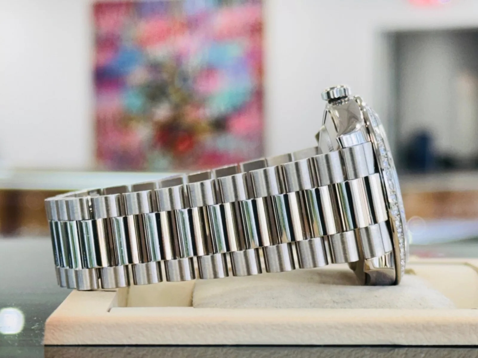 RLX Day-Date 40mm 228349RBR-0001 Silver Dial President Bracelet