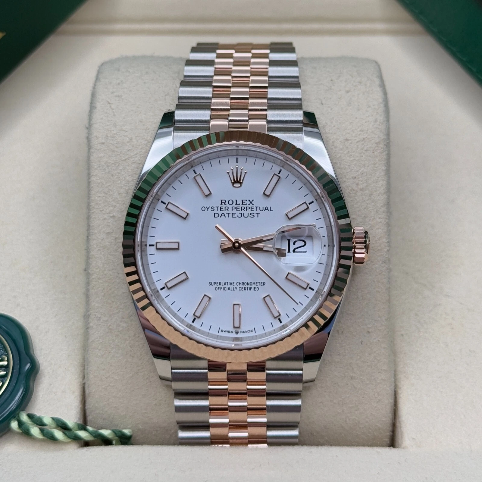 RLX  Datejust 36mm 126231 White Dial Jubilee Bracelet
