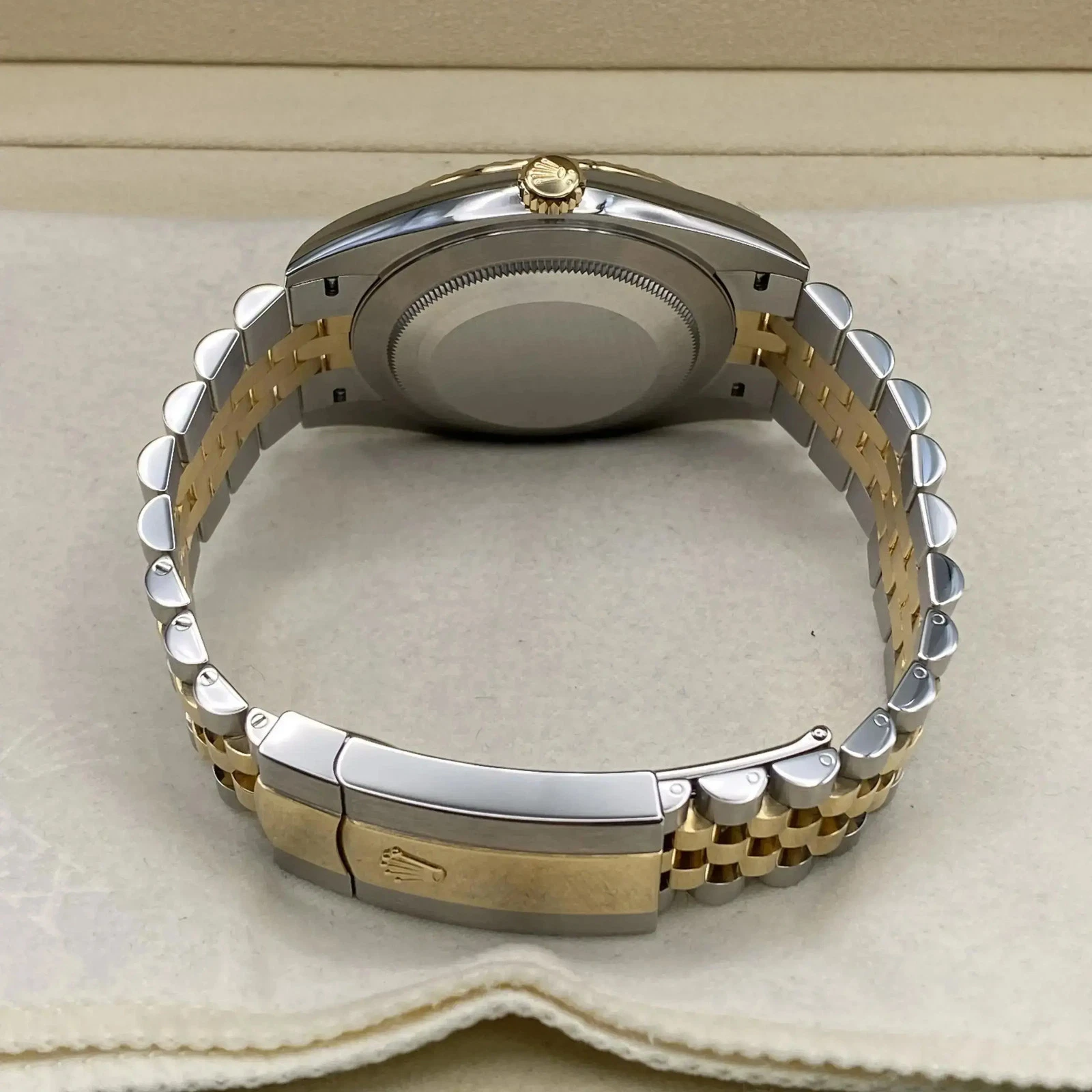 RLX Datejust 41mm 126303 White MOP Diamond Jubilee Steel and Yellow Gold