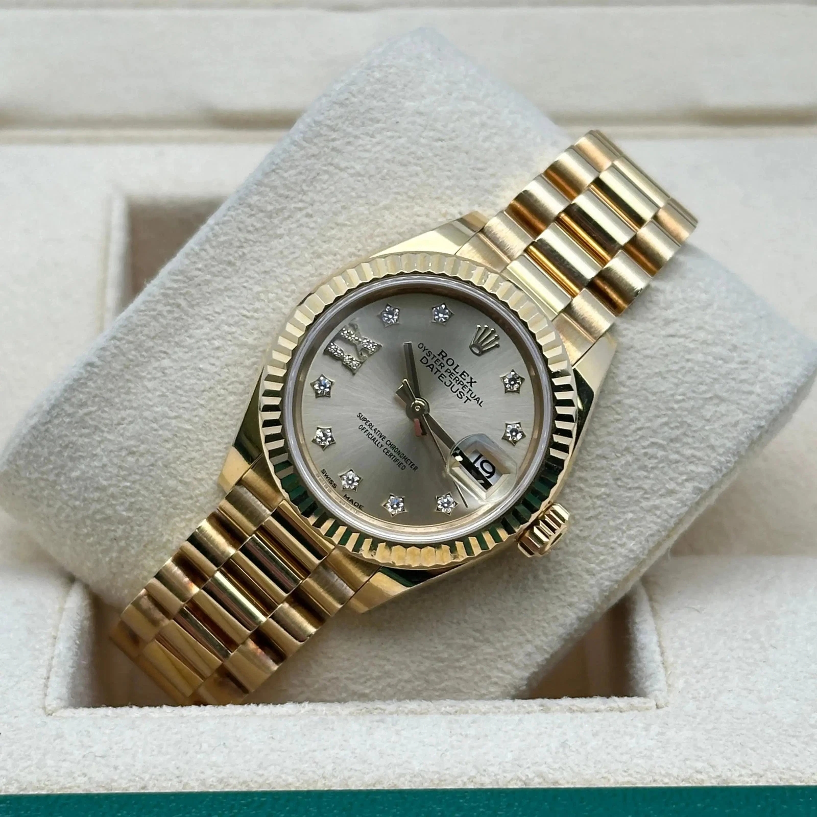 RLX Lady-Datejust 28mm 279178  Champagne Diamond Dial