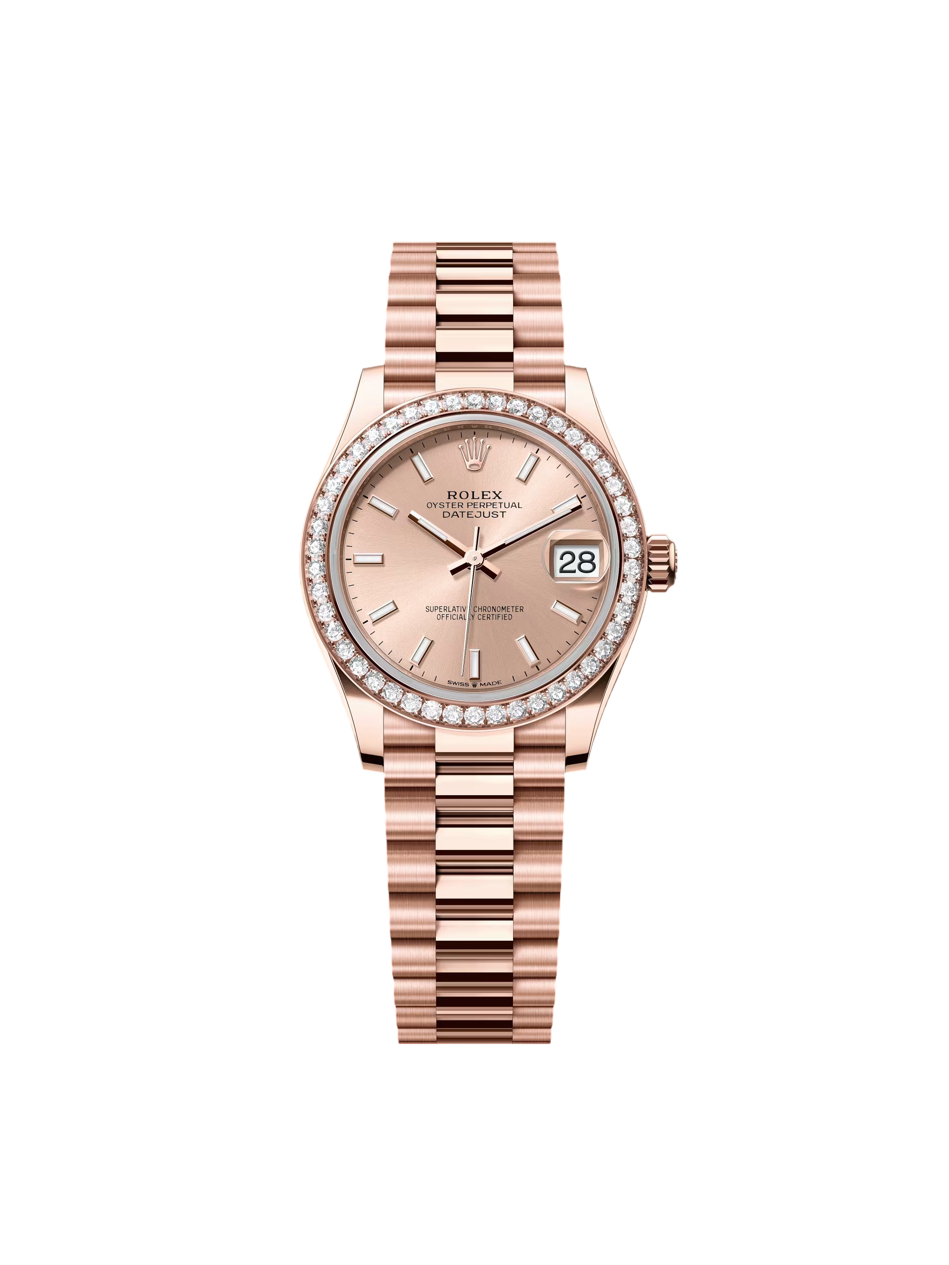 RLX Datejust m278285RBR-0018 Rosé 31mm Dial