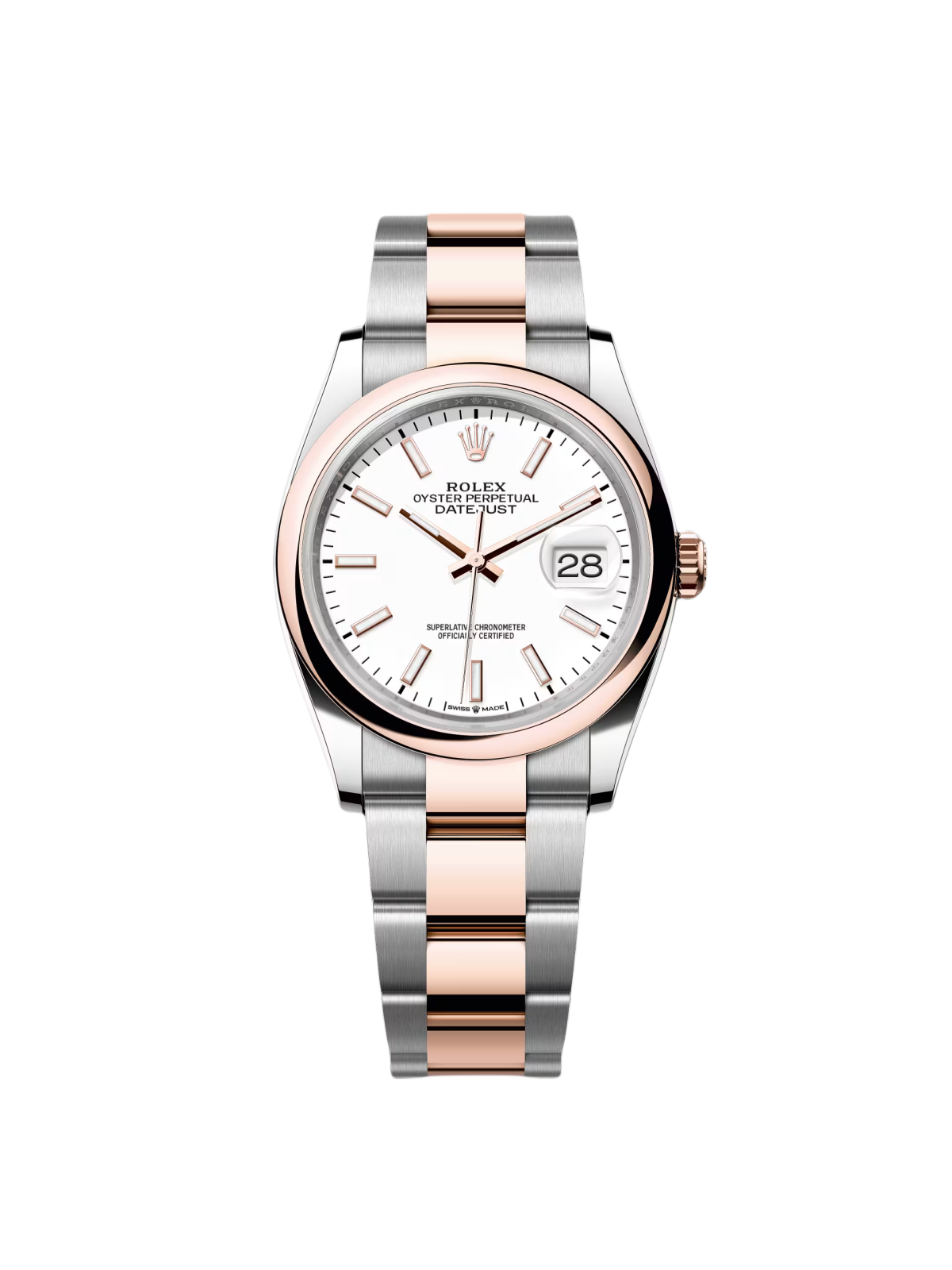 RLX  Datejust 36mm 126201 White Dial Jubilee Bracelet Watch