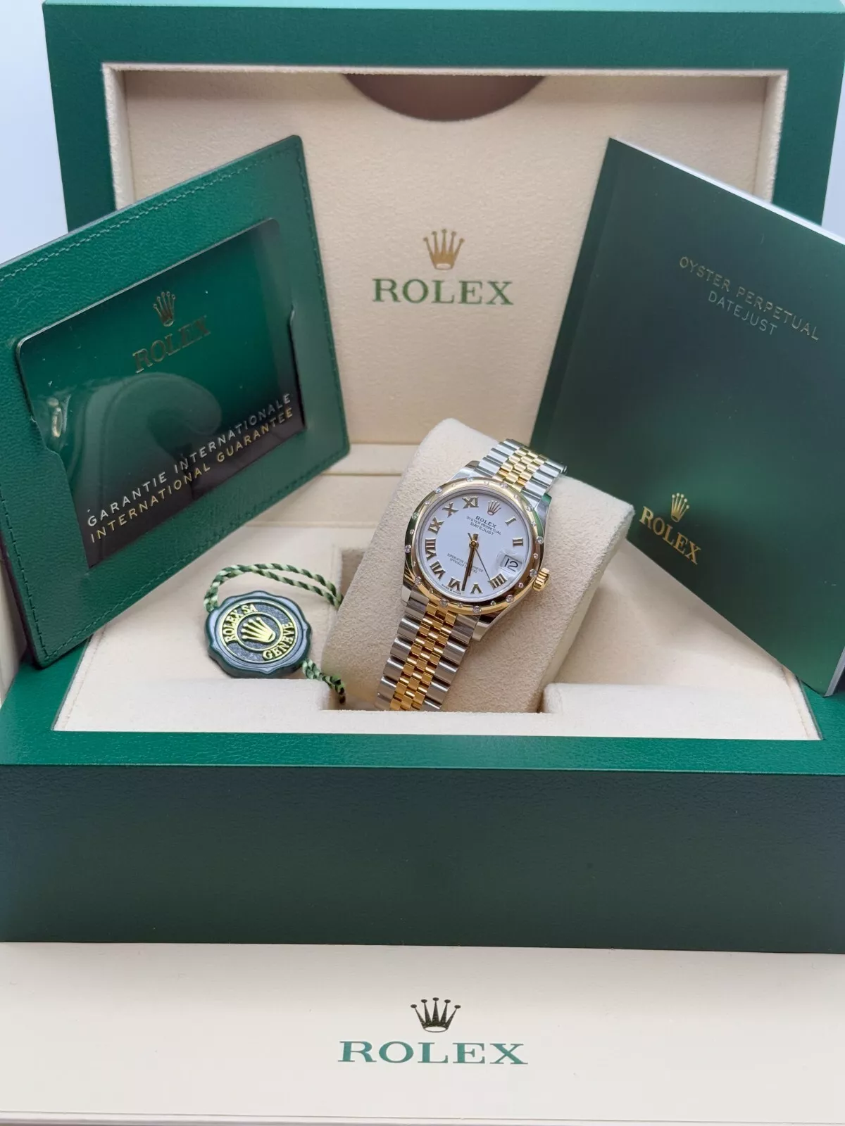 RLX Datejust m278343-0001/0002 White Dial Yellow Rolesor Oyster Watch