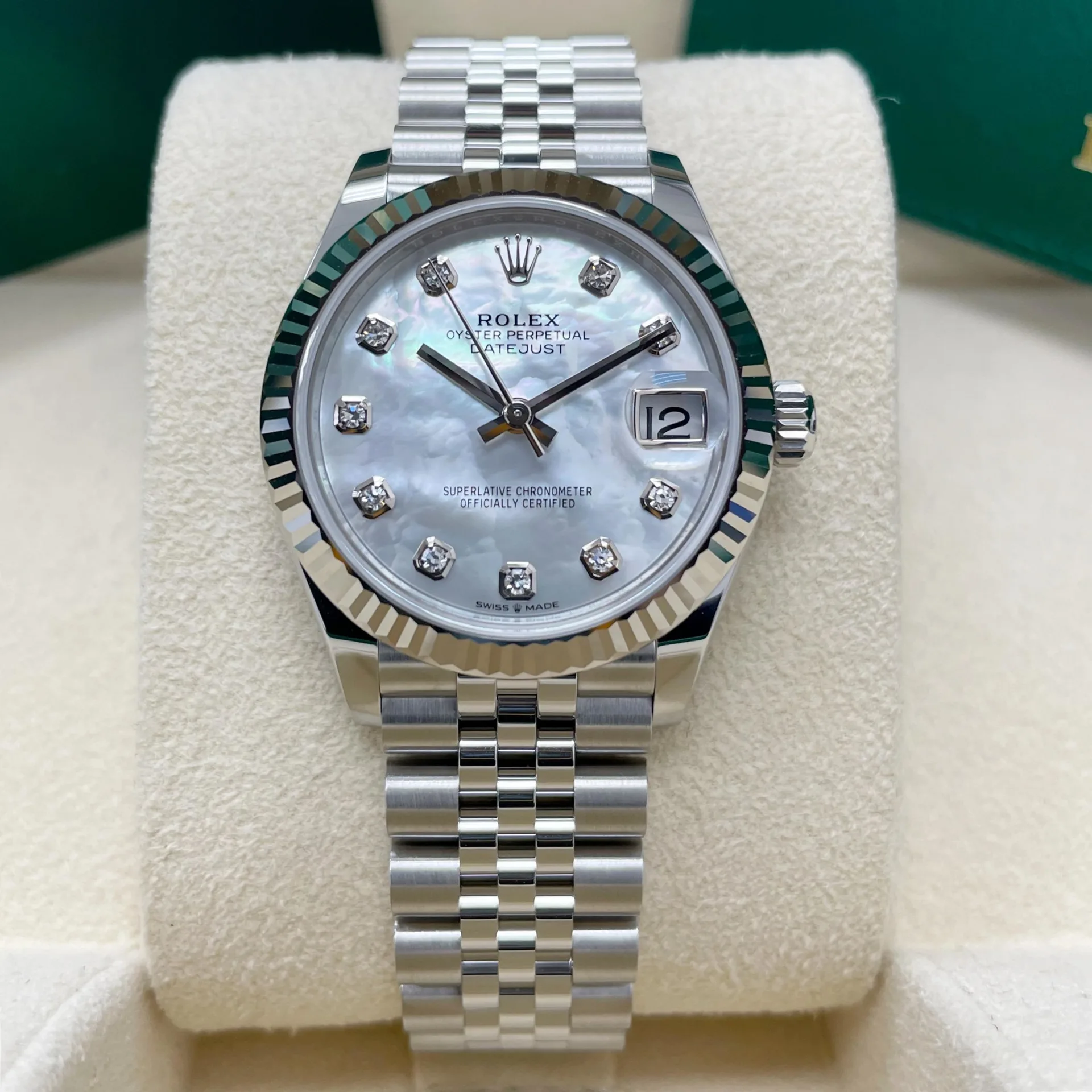 RLX Datejust m278274-0005/0006 31mm Mother-of-Pearl 31mm Dial Oyster Watch