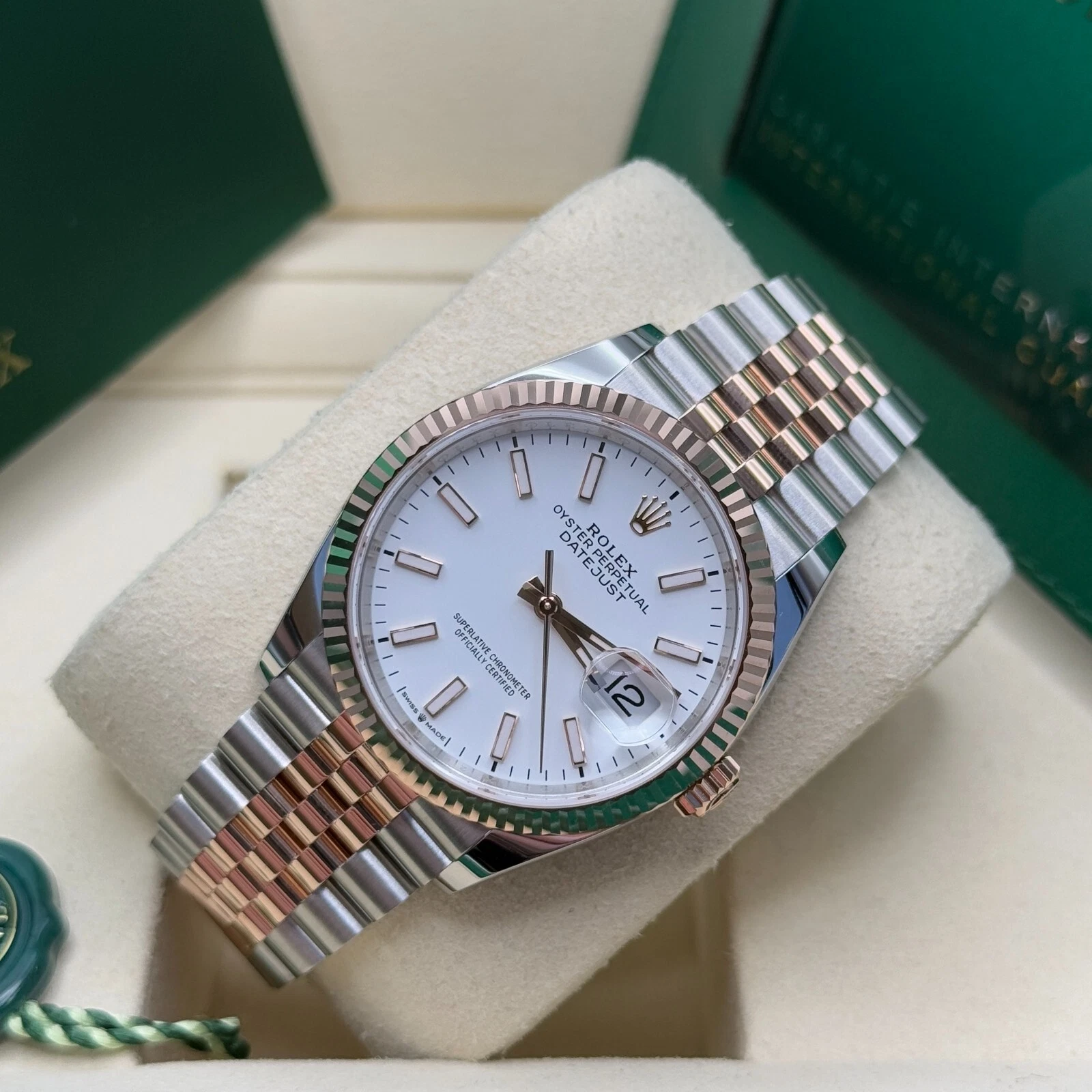 RLX  Datejust 36mm 126231 White Dial Jubilee Bracelet