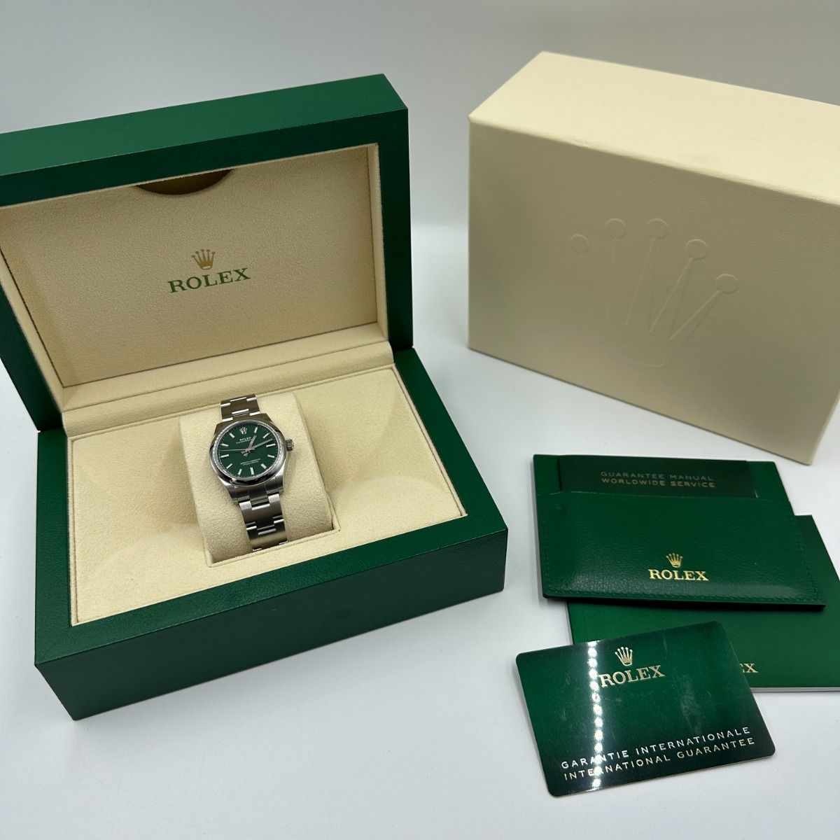 RLX Oyster Perpetual 31mm 277200-0006 Green Dial Oyster Bracelet Watch