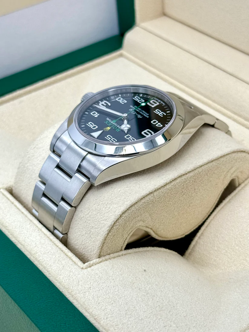 RLX  Oyster Perpetual Air King Black Dial Steel Mens Watch 126900 Box Card