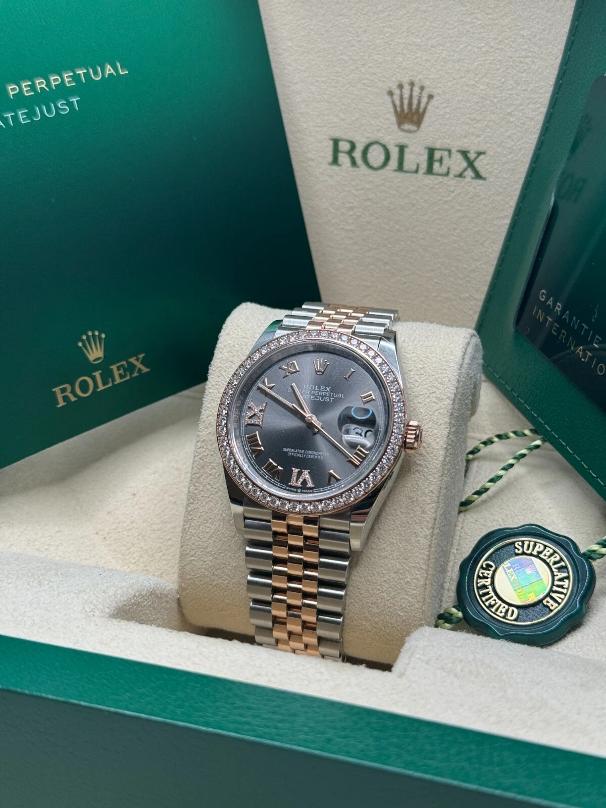 RLX  Datejust 36mm 126281 Slate Dial Oyster Bracelet