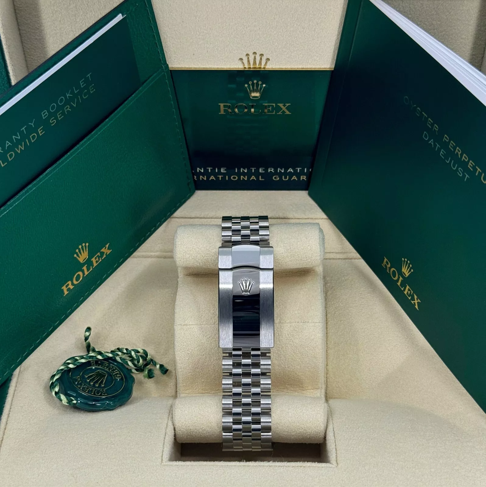 RLX Datejust 41mm 126300 Black Index Oyster 41mm Stainless Steel Watch