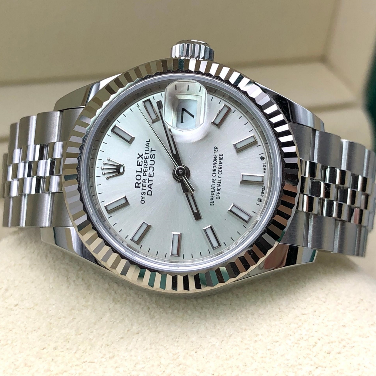 RLX Lady-Datejust 28mm 279174 Silver Dial Oyster Bracelet