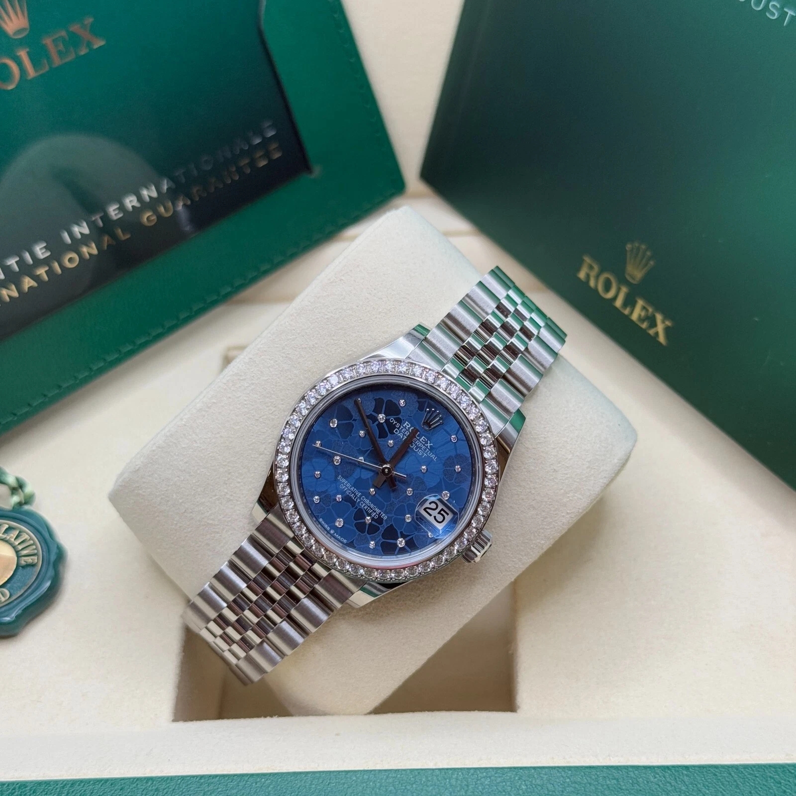 RLX Datejust m278384RBR-0039/0040 Azzurro Blue 31mm Dial Oyster Watch