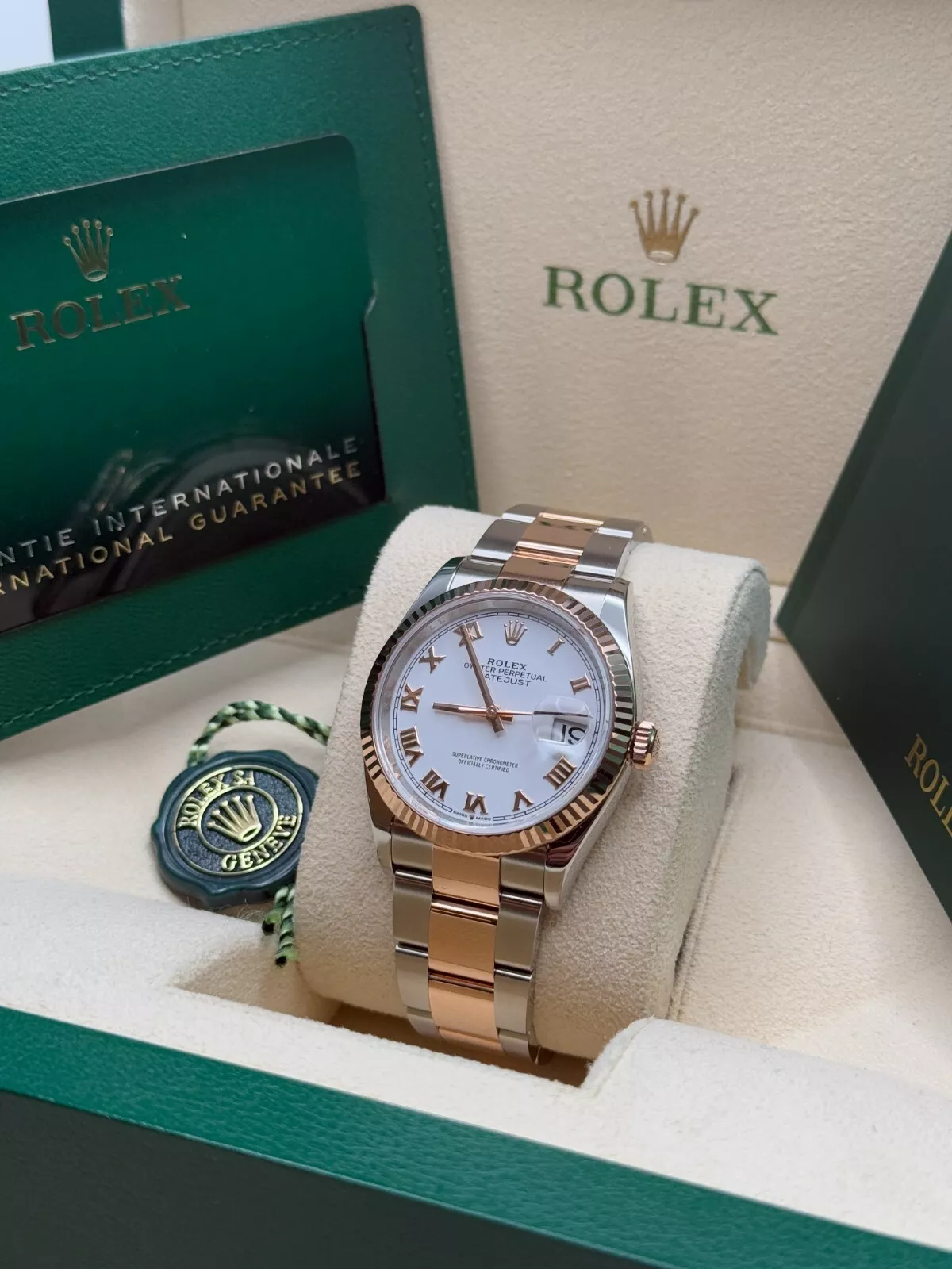 RLX  Datejust 36mm 126231 White Dial Oyster Bracelet