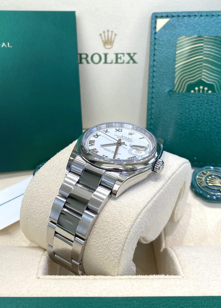 RLX  Datejust 36mm 126200 Stainless Steel White Roman Dial Oyster