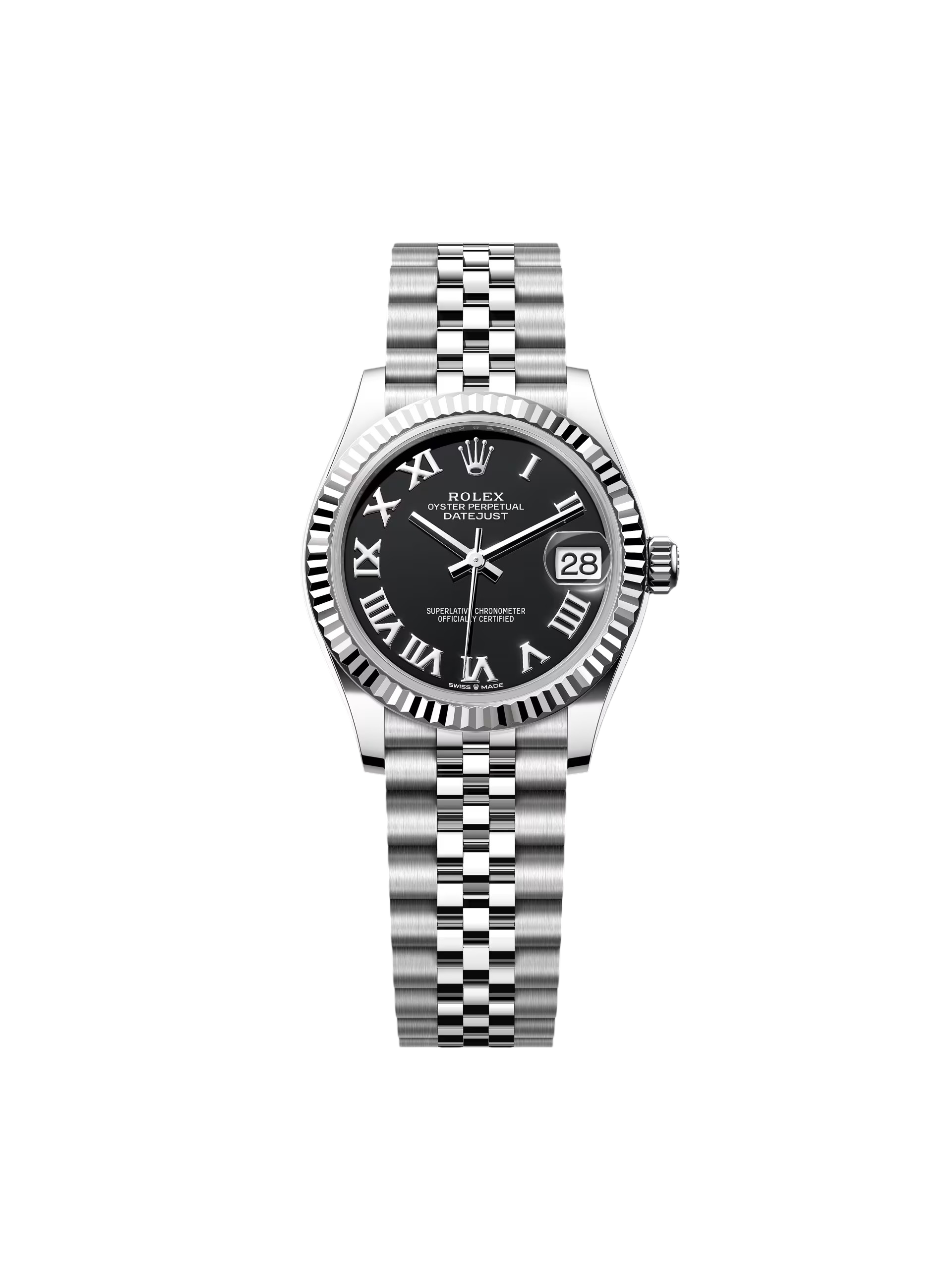 RLX Datejust m278274-0001/0002 Bright Black Dial 31mm Oyster Bracelet