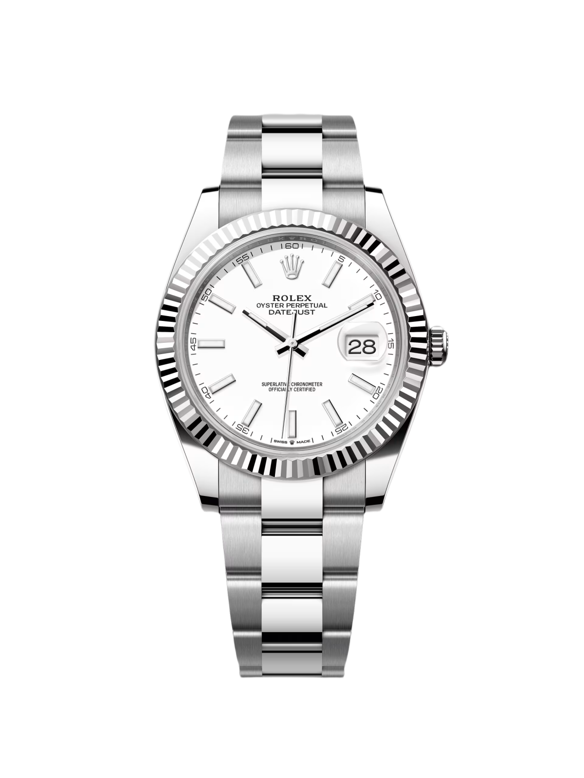 RLX  Datejust 41mm  White Index Oyster Stainless Steel Men’s Watch - 126334
