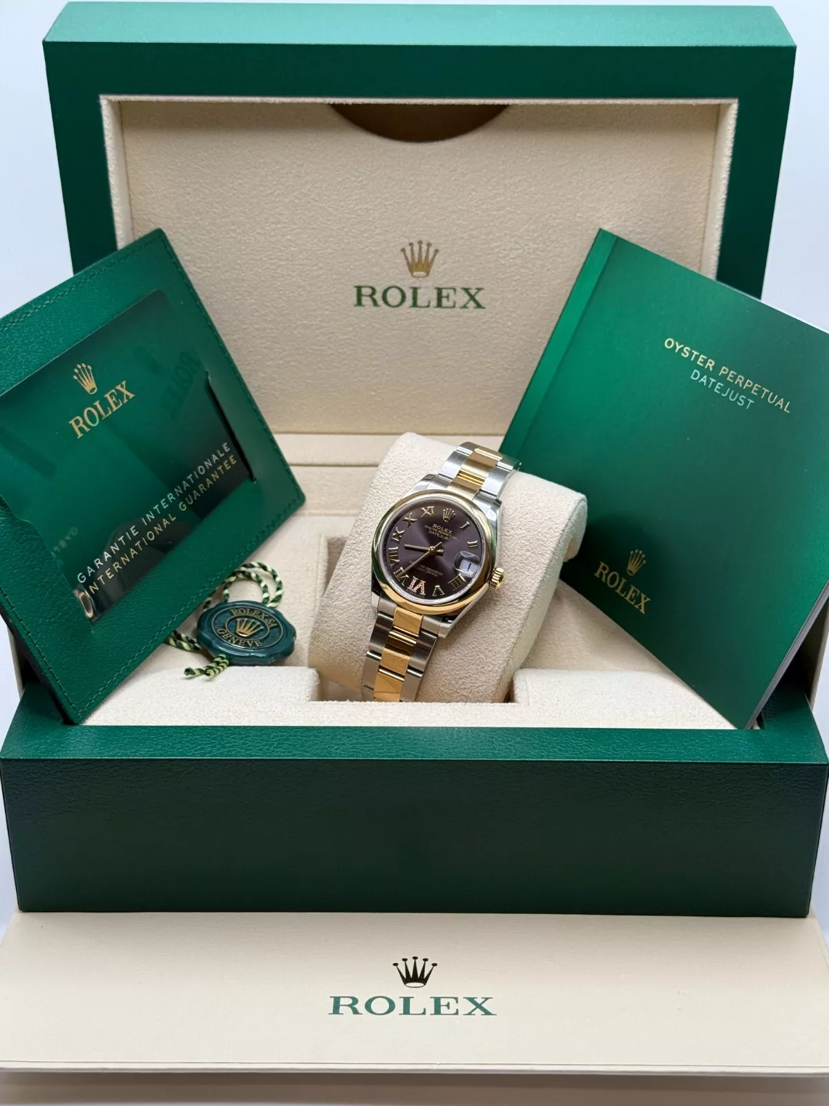 RLX Datejust m278243-0013/0014  31mm Dark Grey Dial Yellow Rolesor Oyster Watch