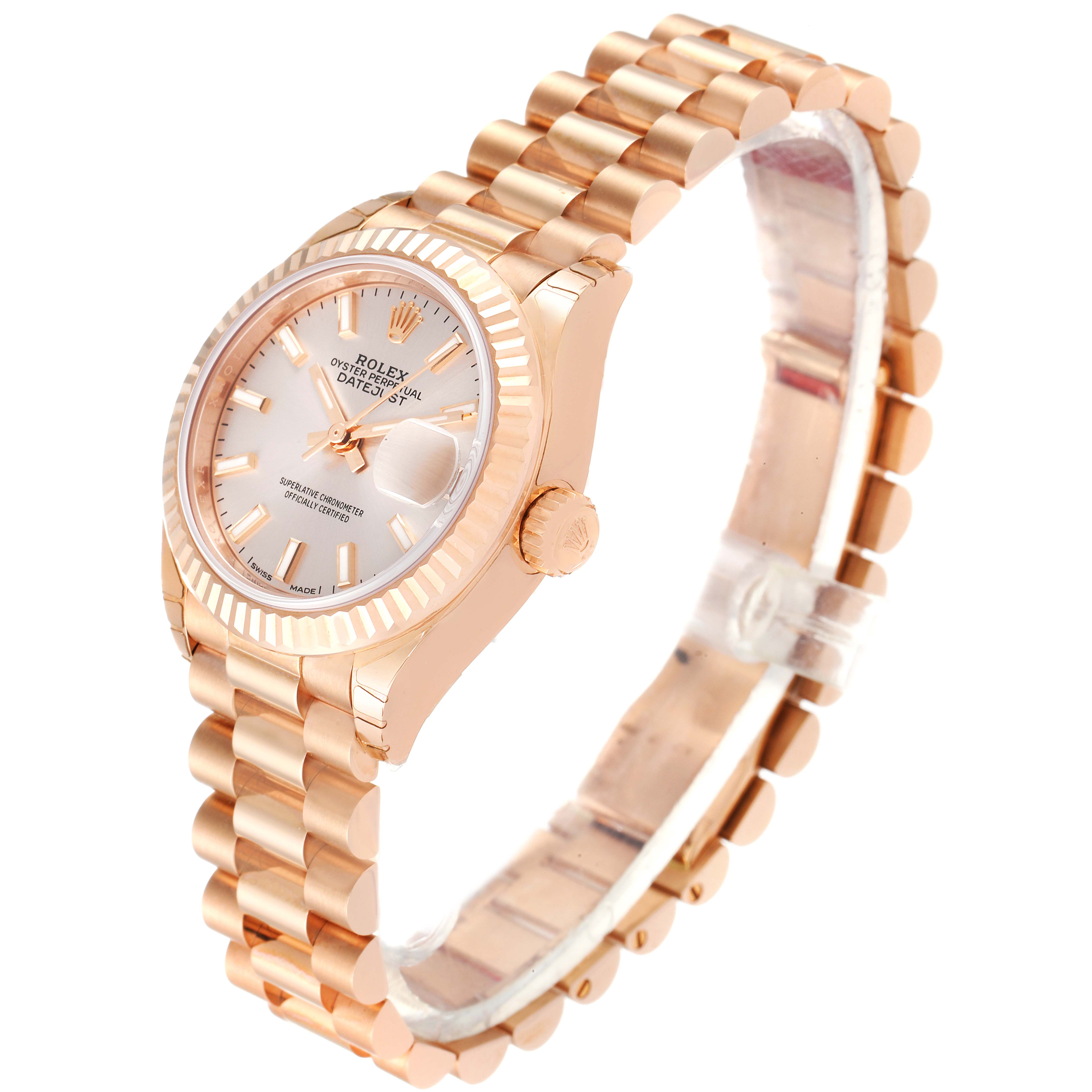 RLX Lady-Datejust 28mm 279175 Rose Dial President Everose Gold