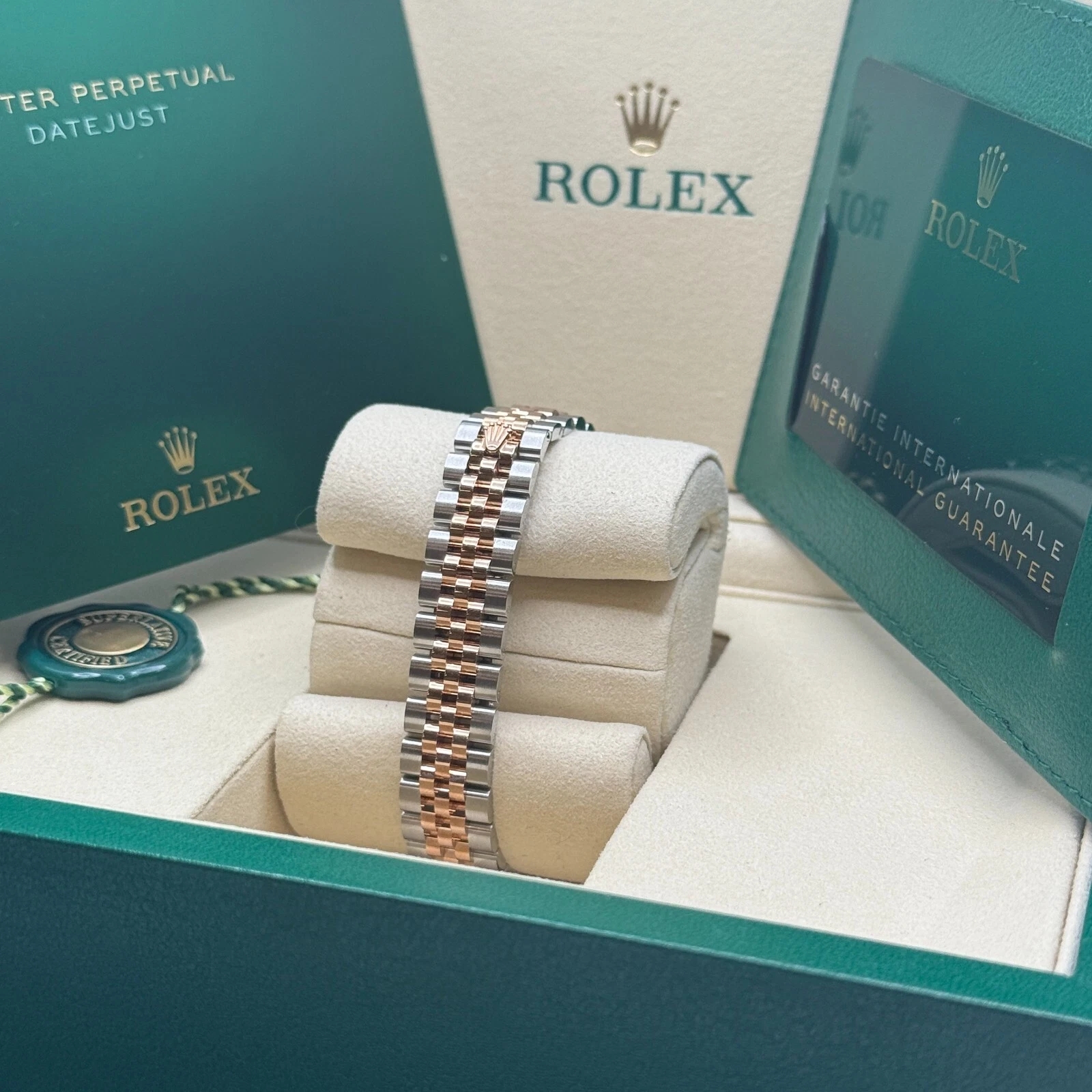 RLX Lady-Datejust 28mm 279381RBR Green Diamond Dial Oyster Bracelet