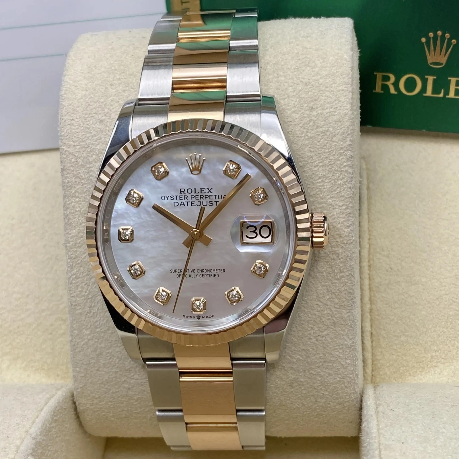 RLX  Datejust 36mm 126231 Mother-of-Pearl Dial Jubilee Bracelet