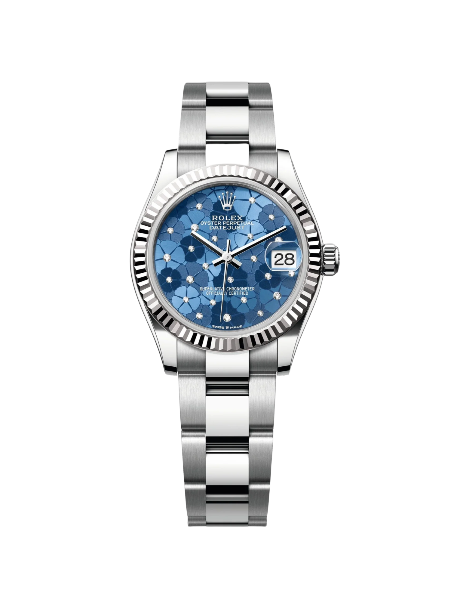 RLX Datejust m278274-0035/0036 Azzurro Blue Dial Oyster Watch
