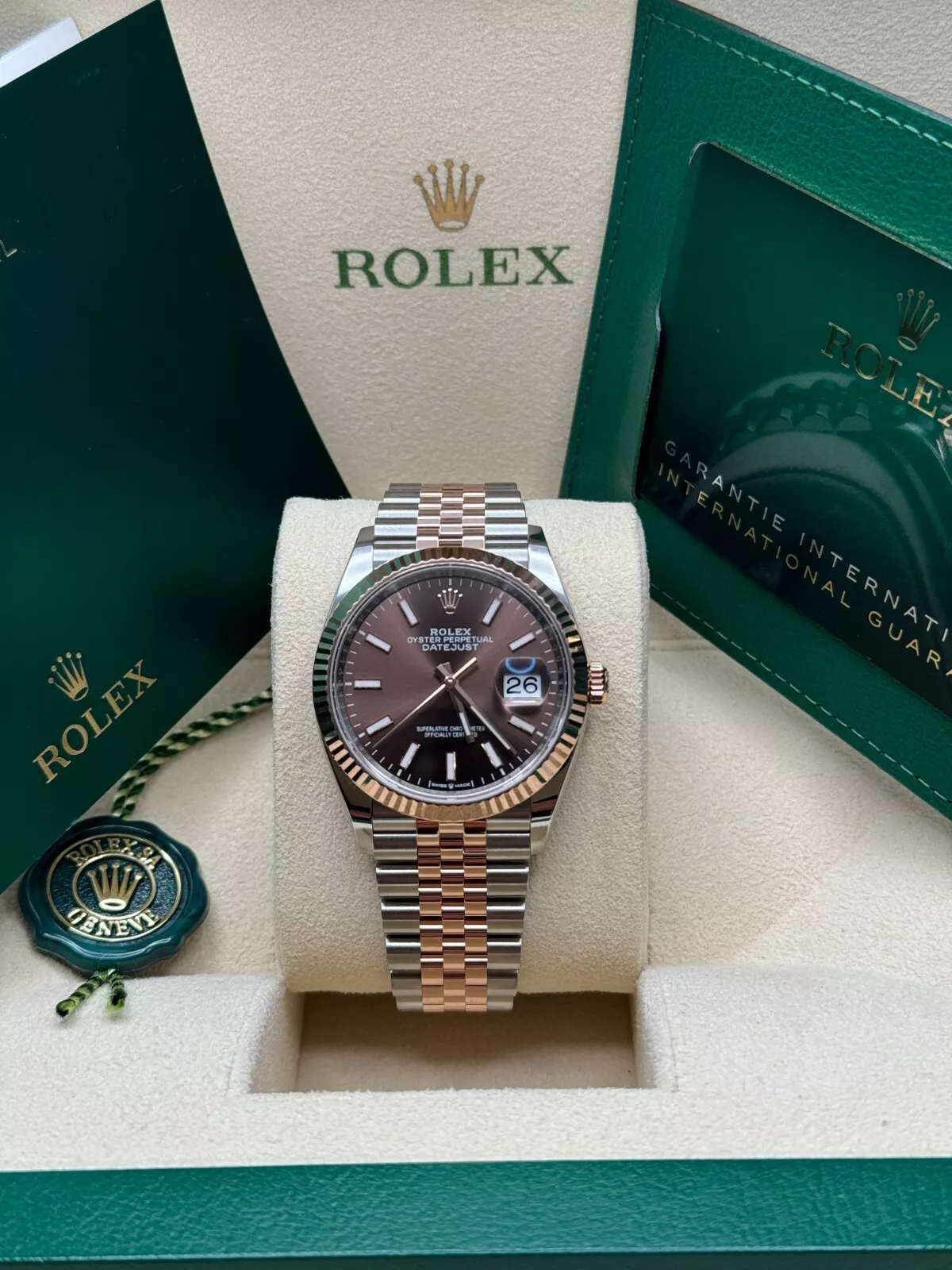 RLX  Datejust 36mm 126231 Chocolate Dial Oyster Bracelet